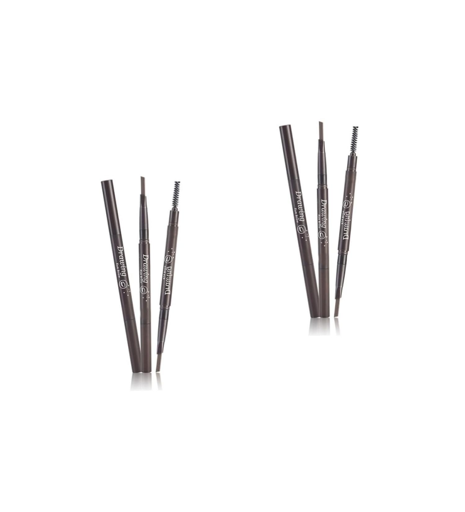 Angoily 2pcs 2 1 Eyebrow Brush Eyebrow Filler Eyebrow Pencil Brush Makeup Tools Double Head To Rotate - Buy Online on SooperMarket.com