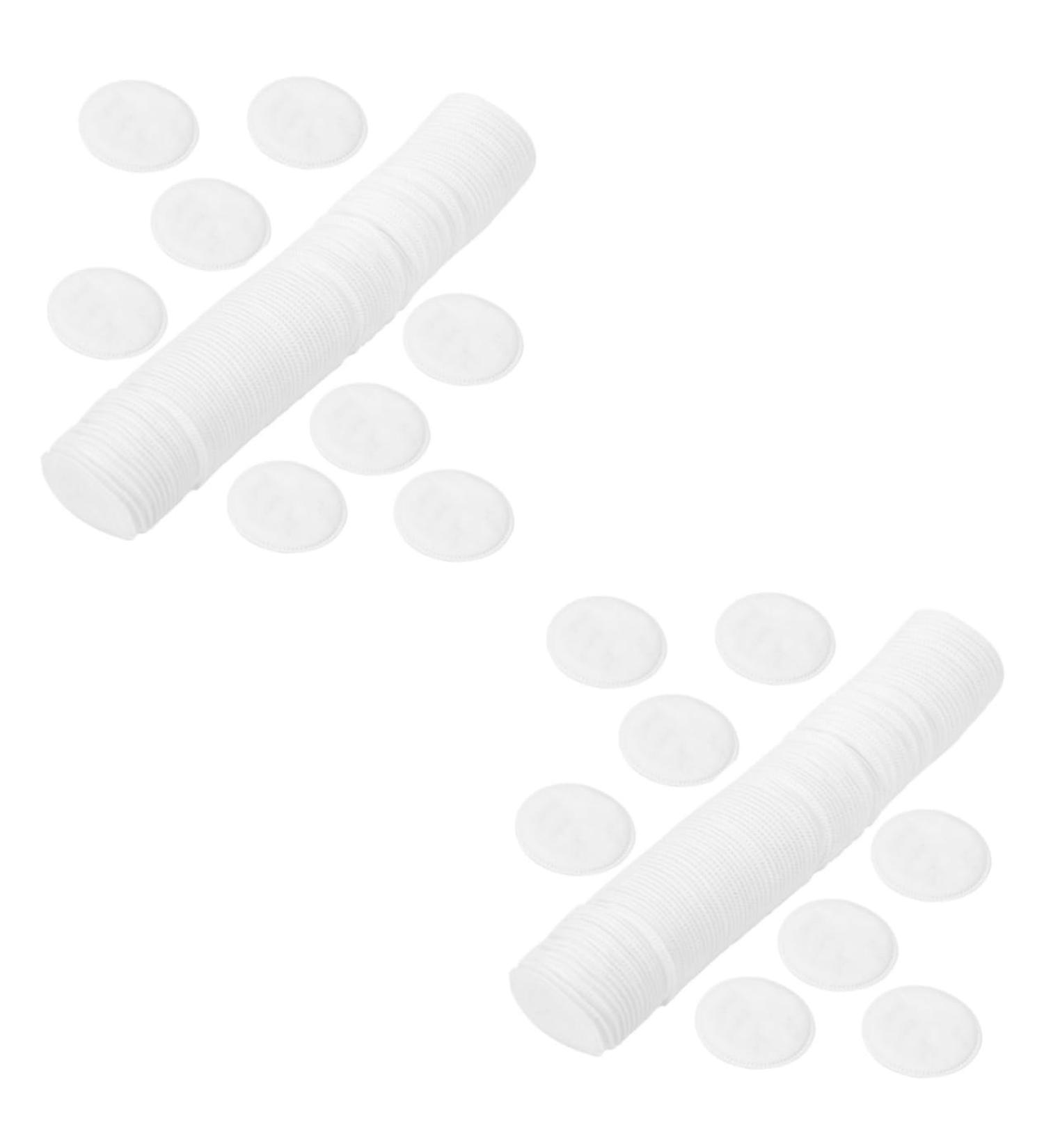FRCOLOR 200 Pcs Disposable Makeup Sponges - Thick Cotton Cleaning Pads & Non-Woven Facial Accessories for Travel | Perfect Makeup Remover - Buy Online on SooperMarket.com