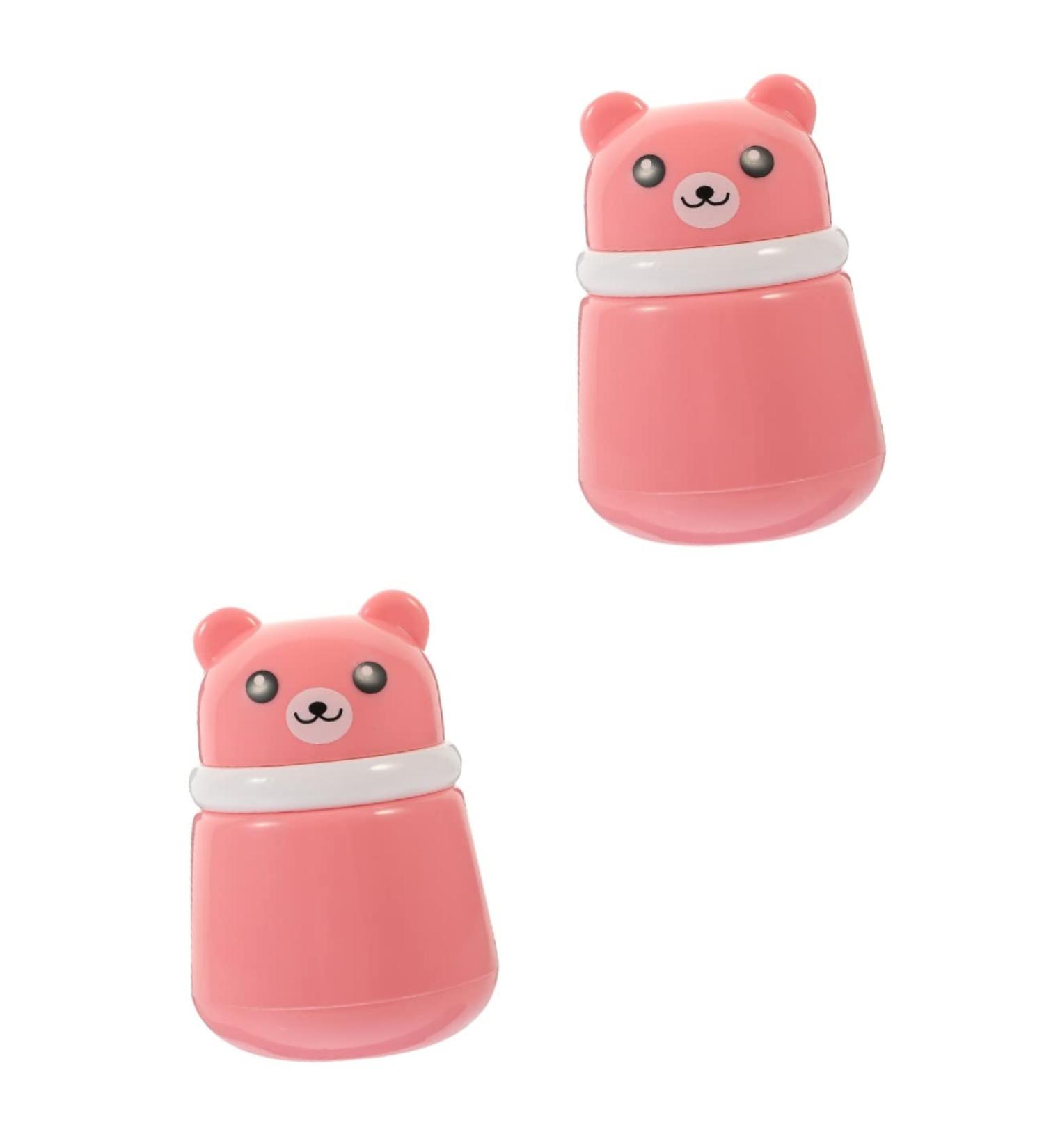 Healvian 2pcs Pink Body Powder Puff & Container Set - Travel-Friendly Body Powder Accessory Kit - Buy Online on SooperMarket.com