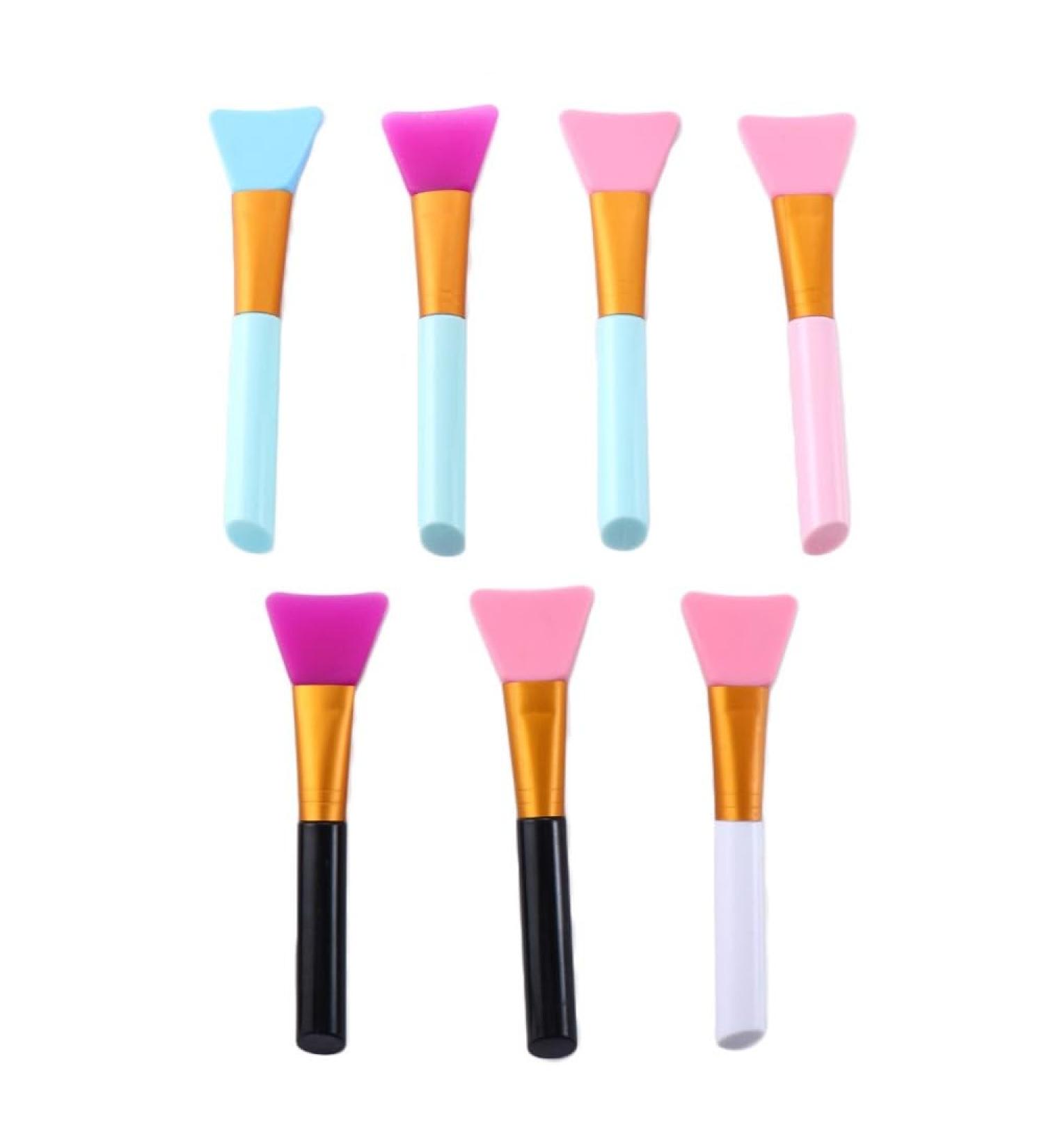Vctitil 7 Pieces Silicone Mixing Brush Set for Liquid Foundation & Skin Care - Multi-Function Makeup Tools (Multicolor) - Ship Internationally - Buy Online on SooperMarket.com