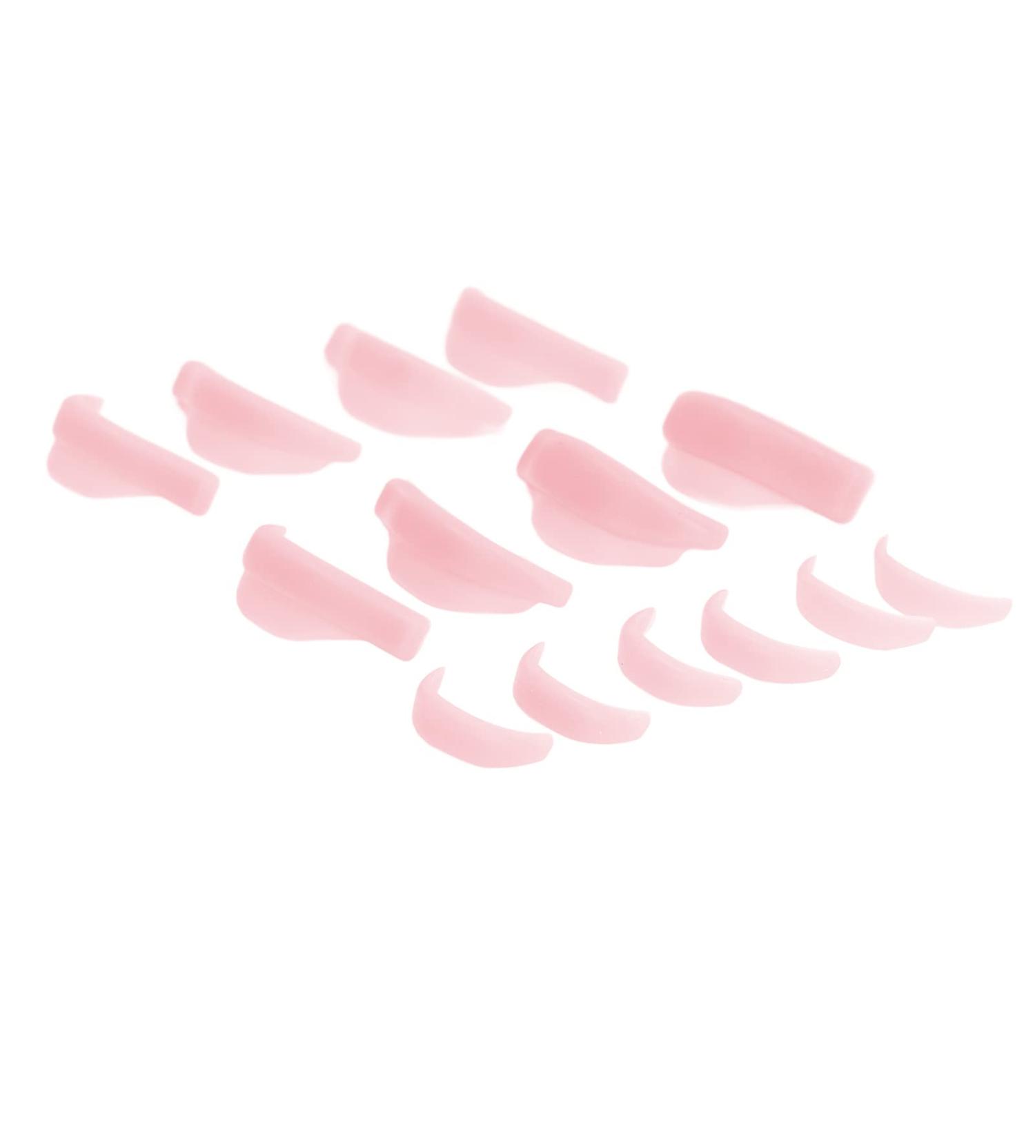 Eyelash Perm Pads Portable Silicone Soft 7 Pairs 7 Sizes Eyelash Lift Shields for Beauty Salons (Pink) - Buy Online on SooperMarket.com
