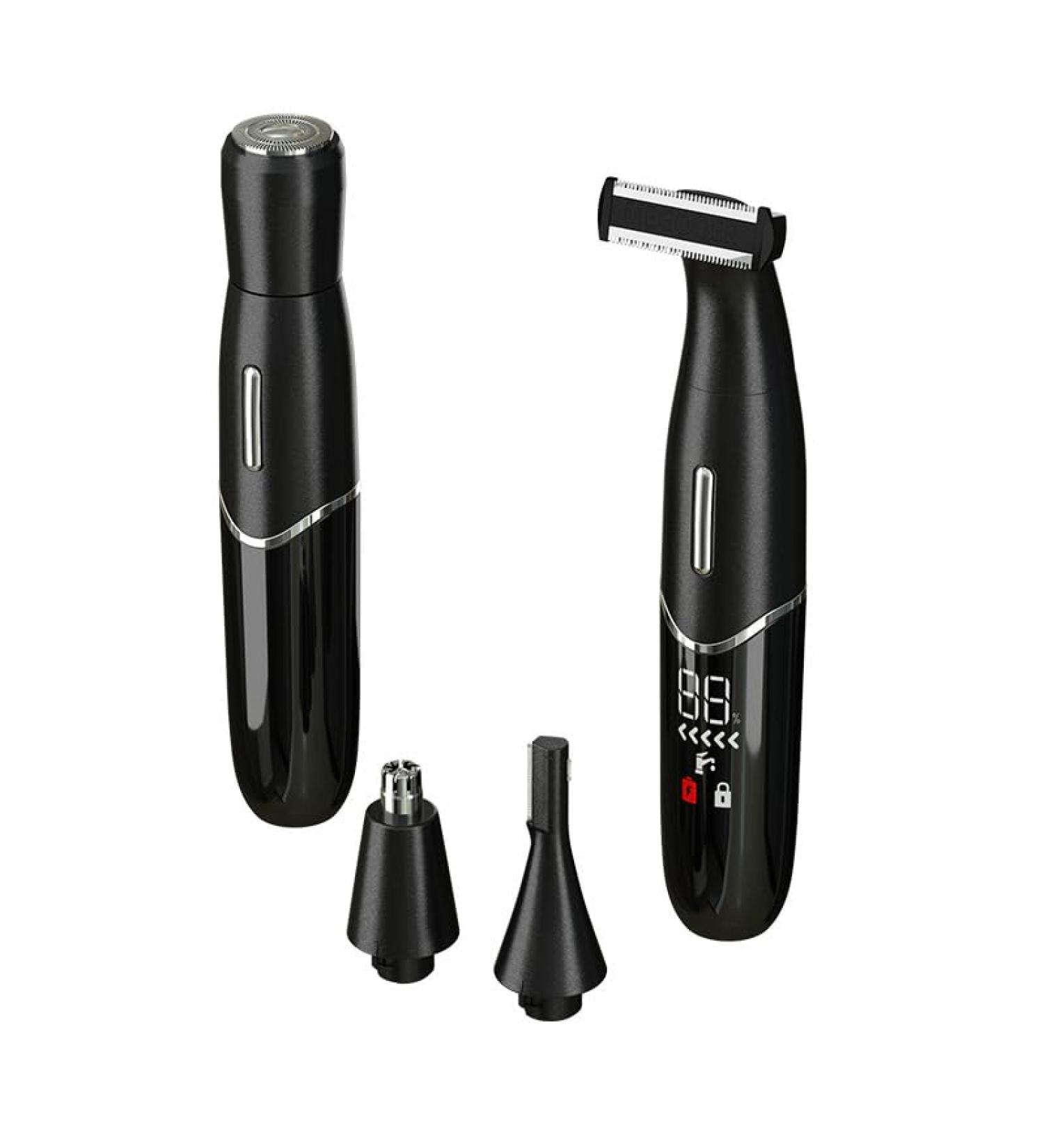 GeRRiT 4-in-1 Electric Shaver for Men & Women - Multifunction Eyebrow Trimmer Nose Hair Trimmer Epilator (Black) - International Shipping Available - Buy Online on SooperMarket.com