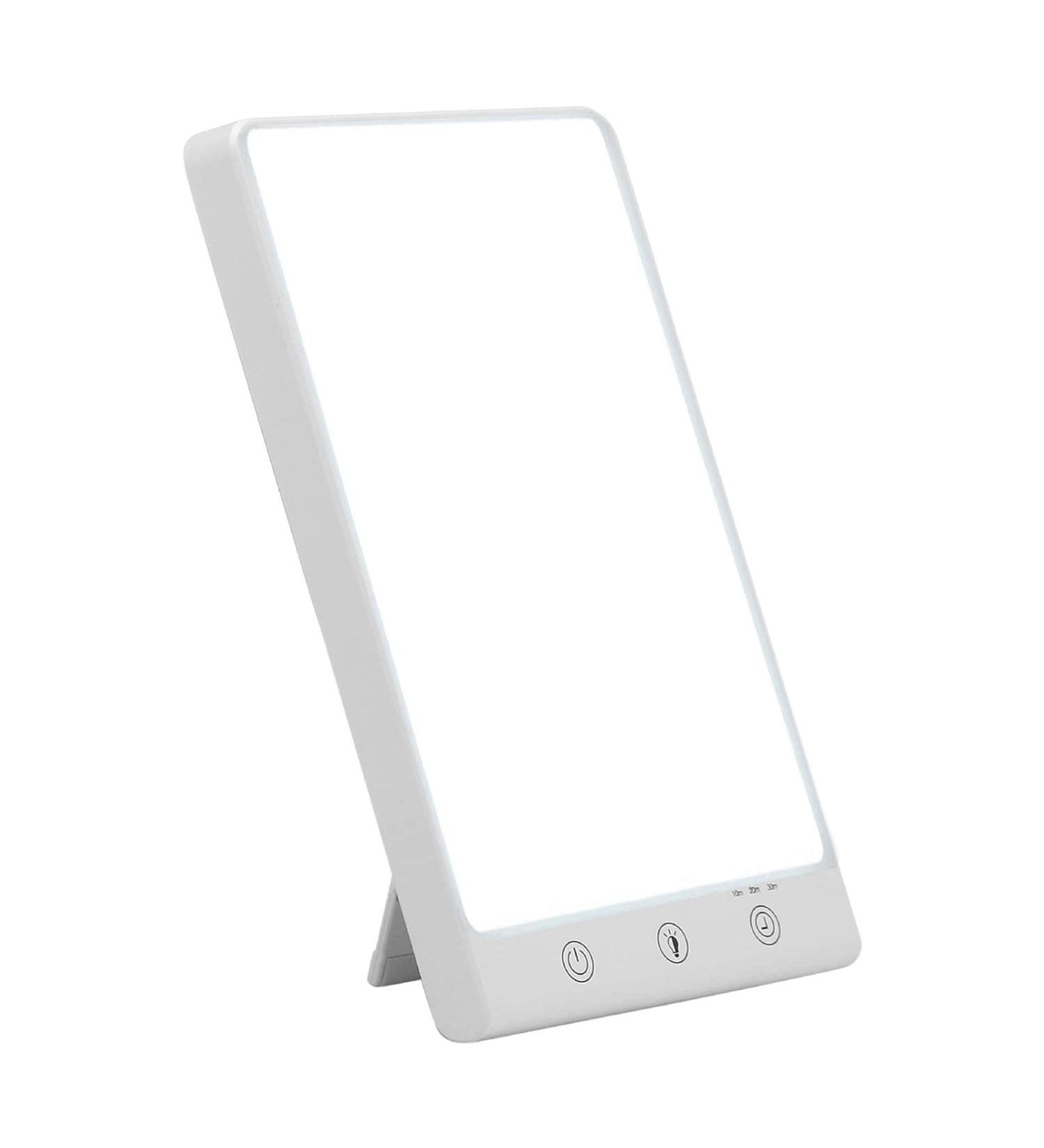 10000 Lux LED Light Therapy Lamp Portable Simulation of Daylight Lamp 2 Light Colours with Cool White Light Warm Light 6 Timer Settings Adjustable Brightness - Buy Online on SooperMarket.com