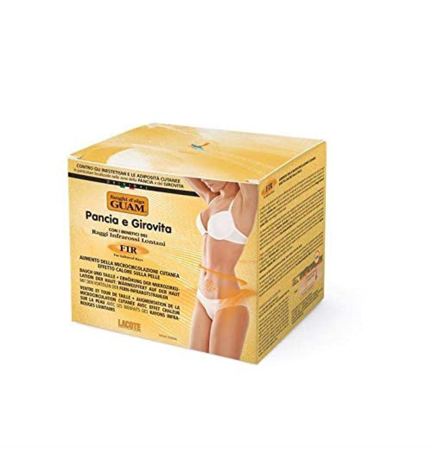 Guam Anti Cellulite Stomach Wrap - Infrared Body Wrap for Flat Tummy & Skin Firming - FIR Belly Treatment (16.7 oz - Buy Online on SooperMarket.com