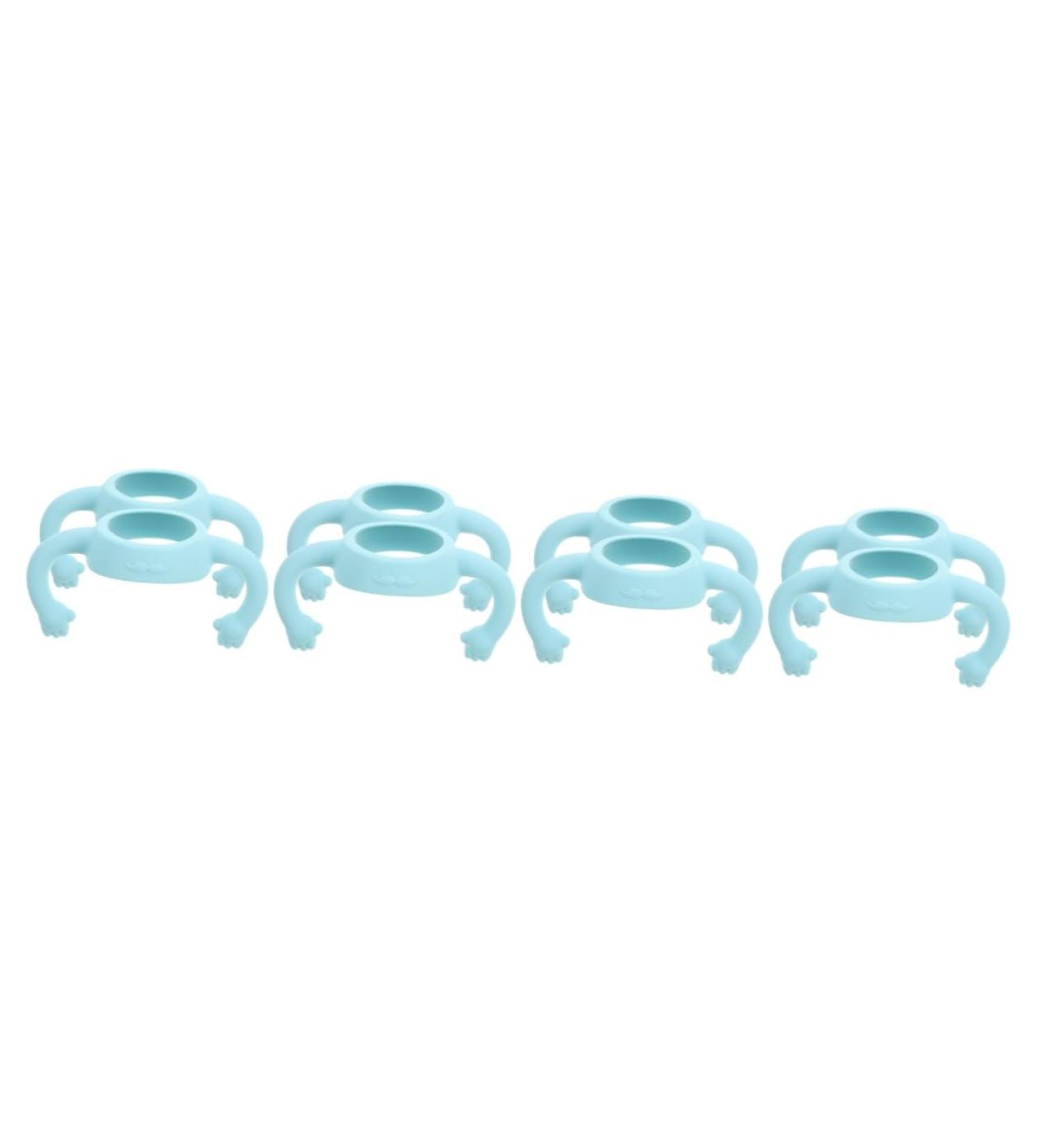 Vaguelly 8 Pcs Bottle Handle Silicone Bottle Grip Bottle Grip Bottle Grip Handle Bottle Accessories Silica Gel Newborn Milk Bottle Feeding Bottle 14.00X5.00X5.00CMx4pcs Sky-bluex4pcs - Buy Online on SooperMarket.com