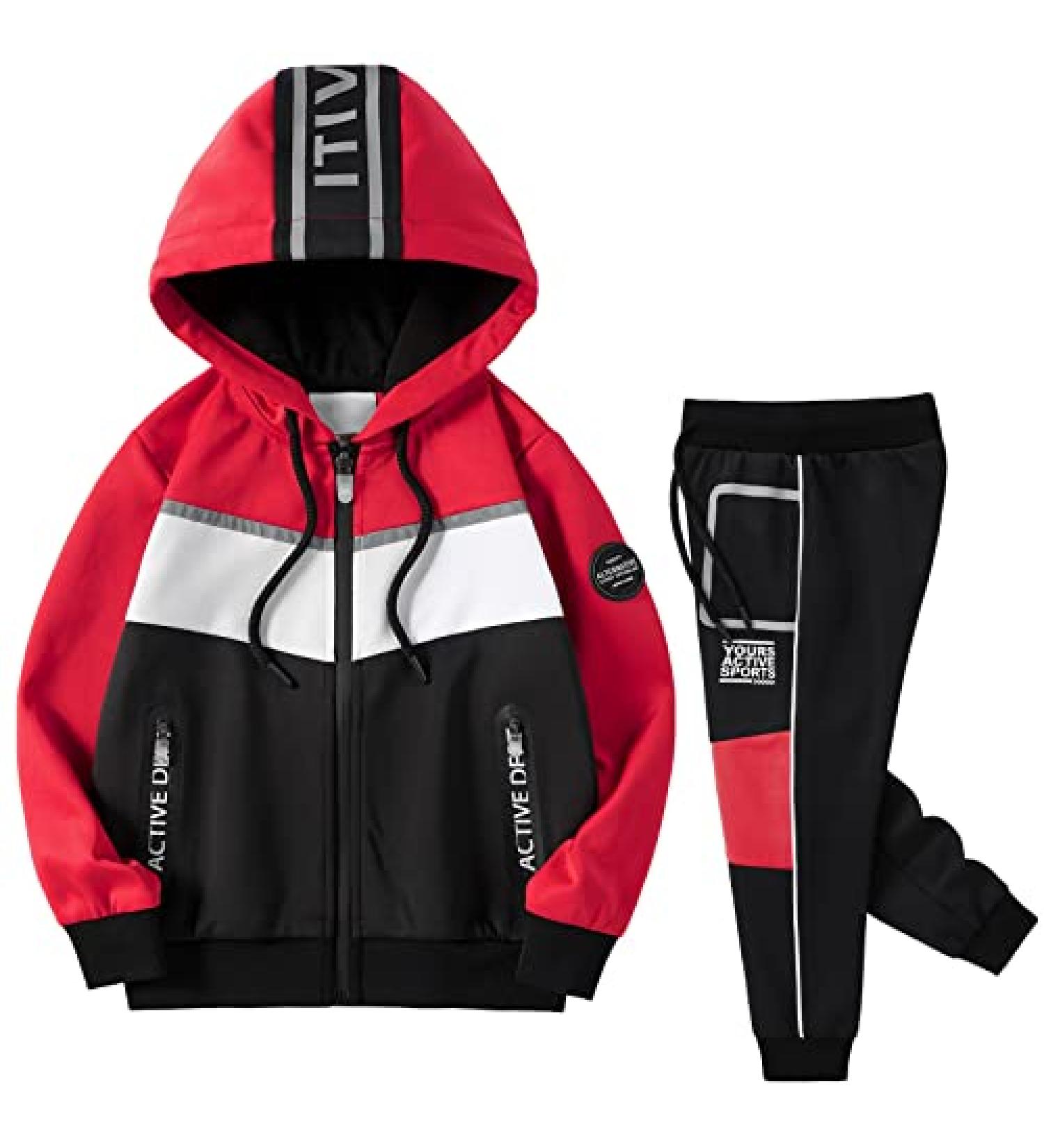 Boys' 2 Piece Activewear Set | Kew-007 | Sizes 2-8 Years | Track Jacket and Pants | Kids Clothing - Buy Online on SooperMarket.com
