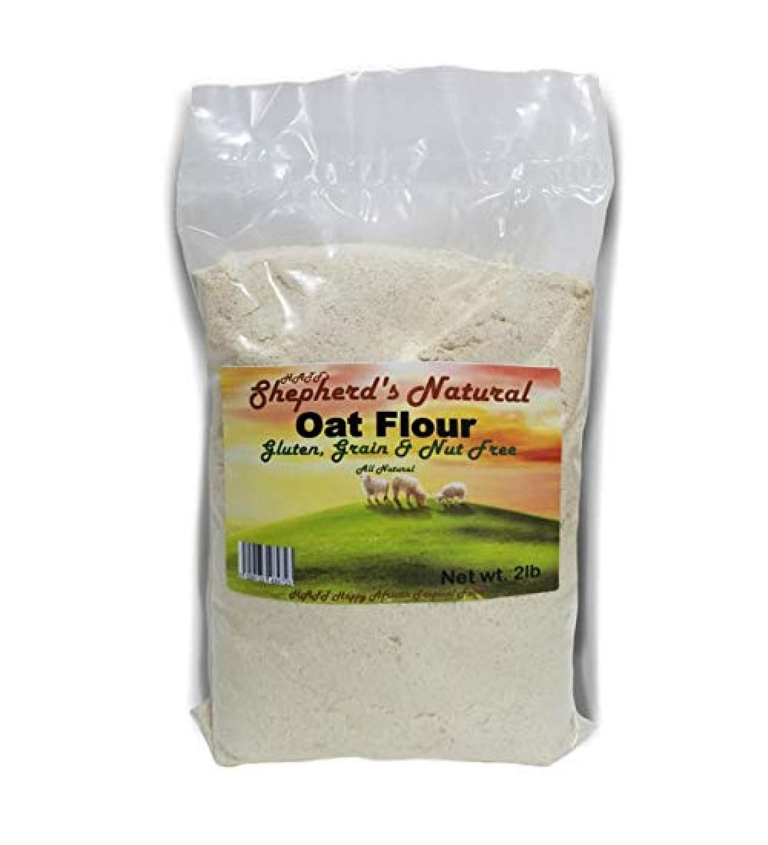 Organic Oat Flour 2lb (32 oz) - Shepherd's Natural: Gluten-Free, Non-GMO - Buy Online on SooperMarket.com
