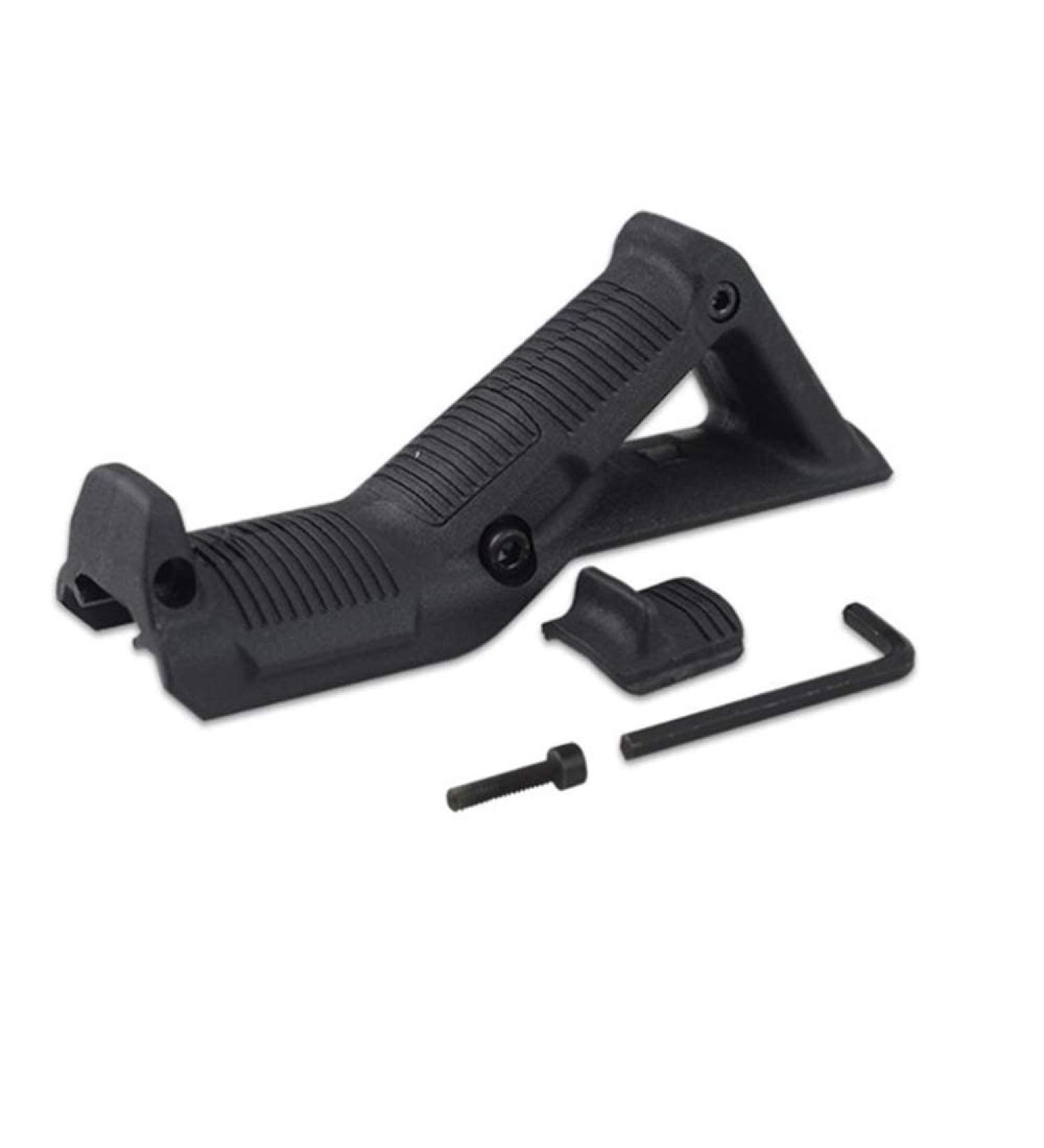 Gotyou Angled Fore Grip - Ergonomic Airsoft Front Handle | Nylon AFG1 Triangle Grip for 20mm Rails - Black - Buy Online on SooperMarket.com