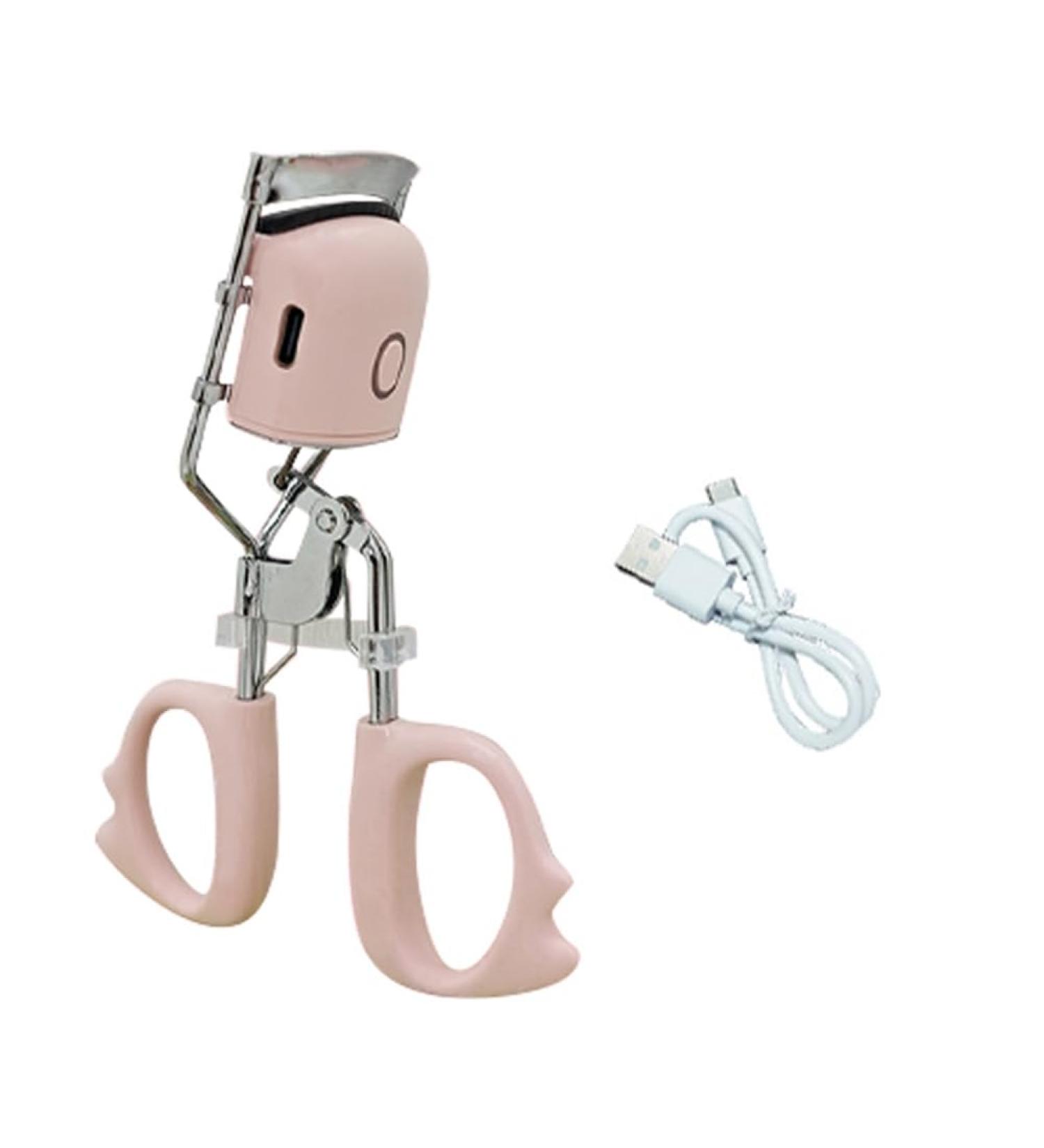 USB Charging Model Electric Eyelash Curler Fast Heating Portable Eye Lash Perm Lasting Curling Thermal Eyelash Clip B - Buy Online on SooperMarket.com