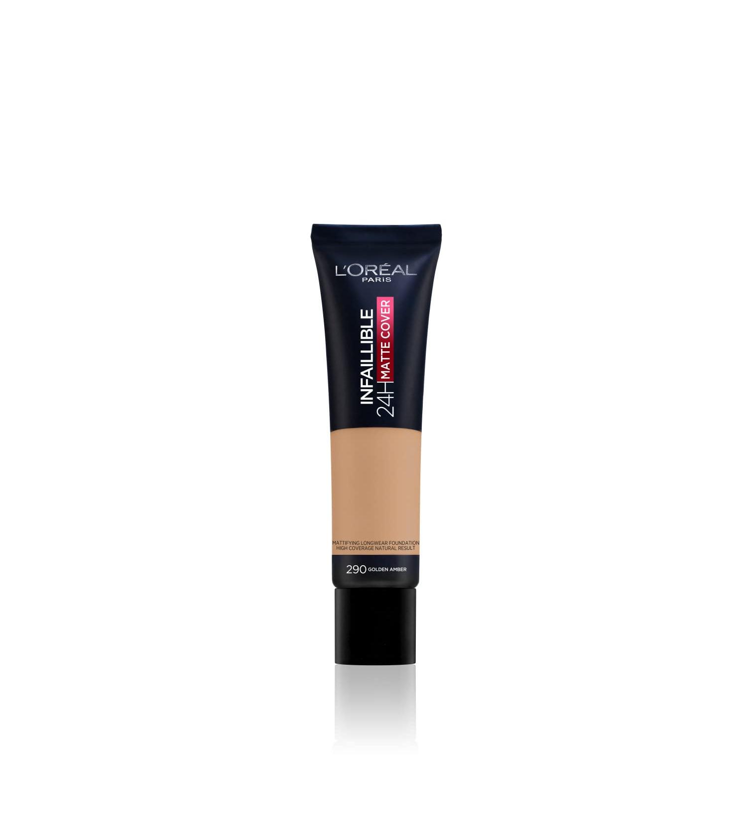 Infaillible 24H Matte Cover Foundation N. 290 Ambre Dor 130 - Neutral Undertone - Buy Online on SooperMarket.com