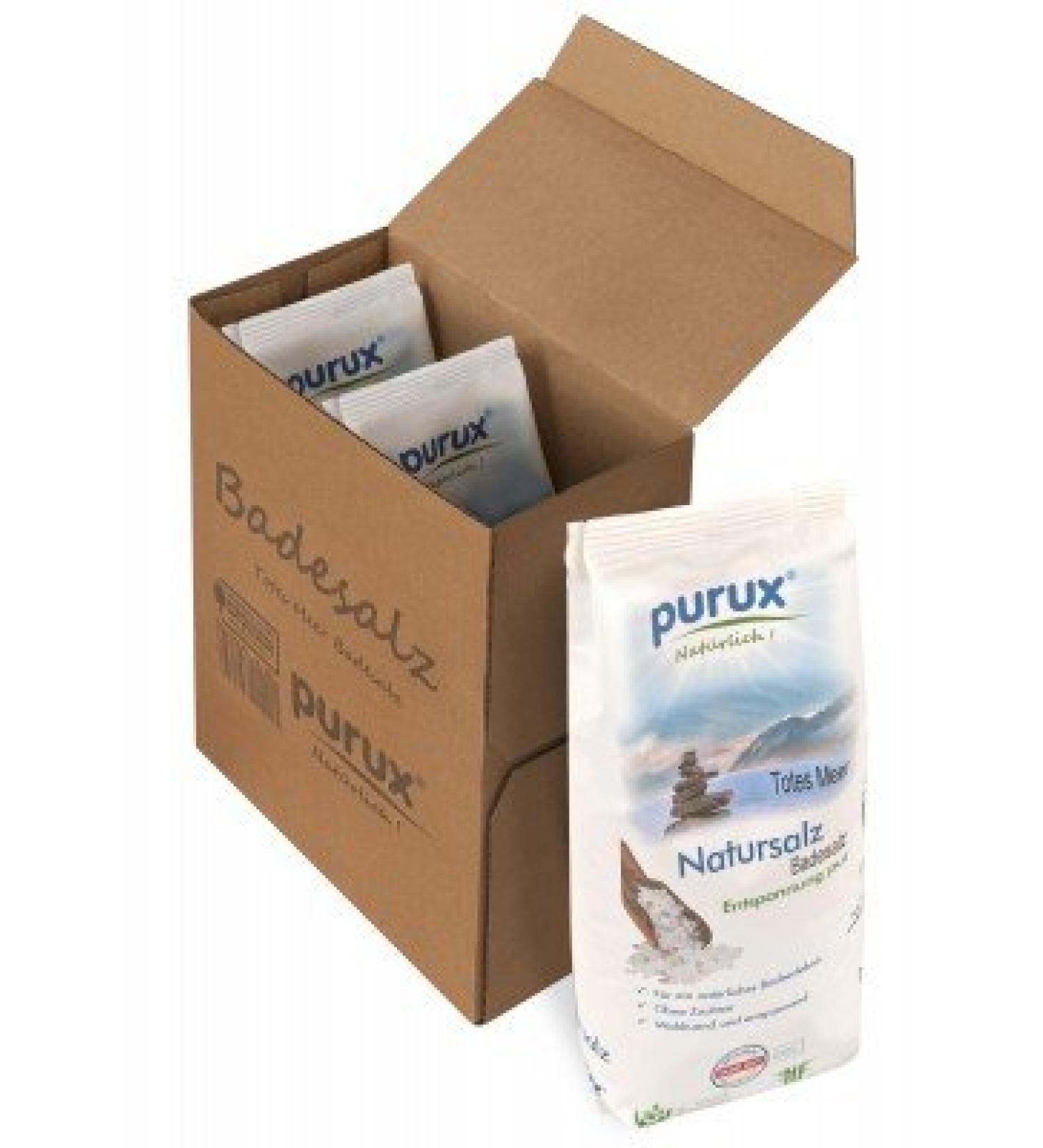 Purux Dead Sea Salt Bath Salt - Natural White | 3x1kg Sustainably Packaged | Premium Quality for Relaxation & Wellness - Buy Online on SooperMarket.com