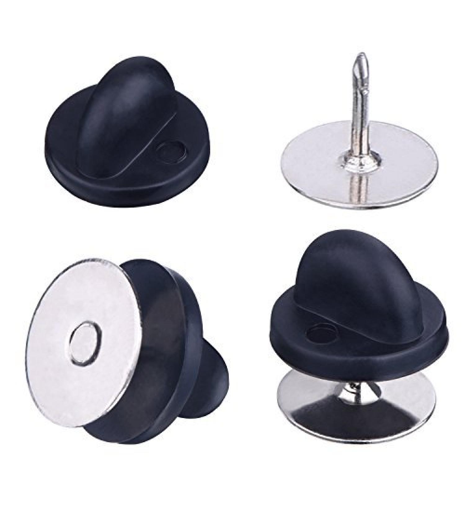 eBoot Tie Tacks Blank Pins with PVC Rubber Pin Backs (Pack of 50) - Perfect for DIY Crafts and Jewelry Making - Buy Online on SooperMarket.com