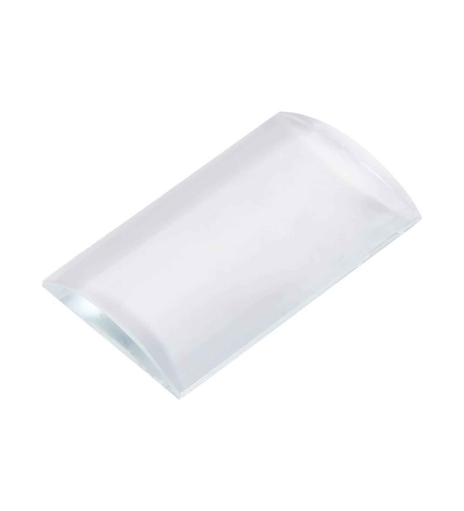 Lash Trays for Extensions | Transparent Reusable Curved Tile | Large Volume Eyelash Extension Stand & Glass Glue Pallet - Buy Online on SooperMarket.com