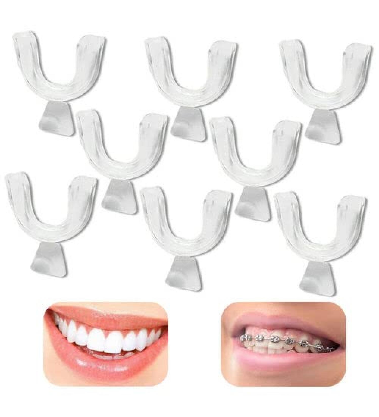 12PCS Silicone Mouth Guard Teeth Night Clenching Grinding Sleep Dental Care - Buy Online on SooperMarket.com