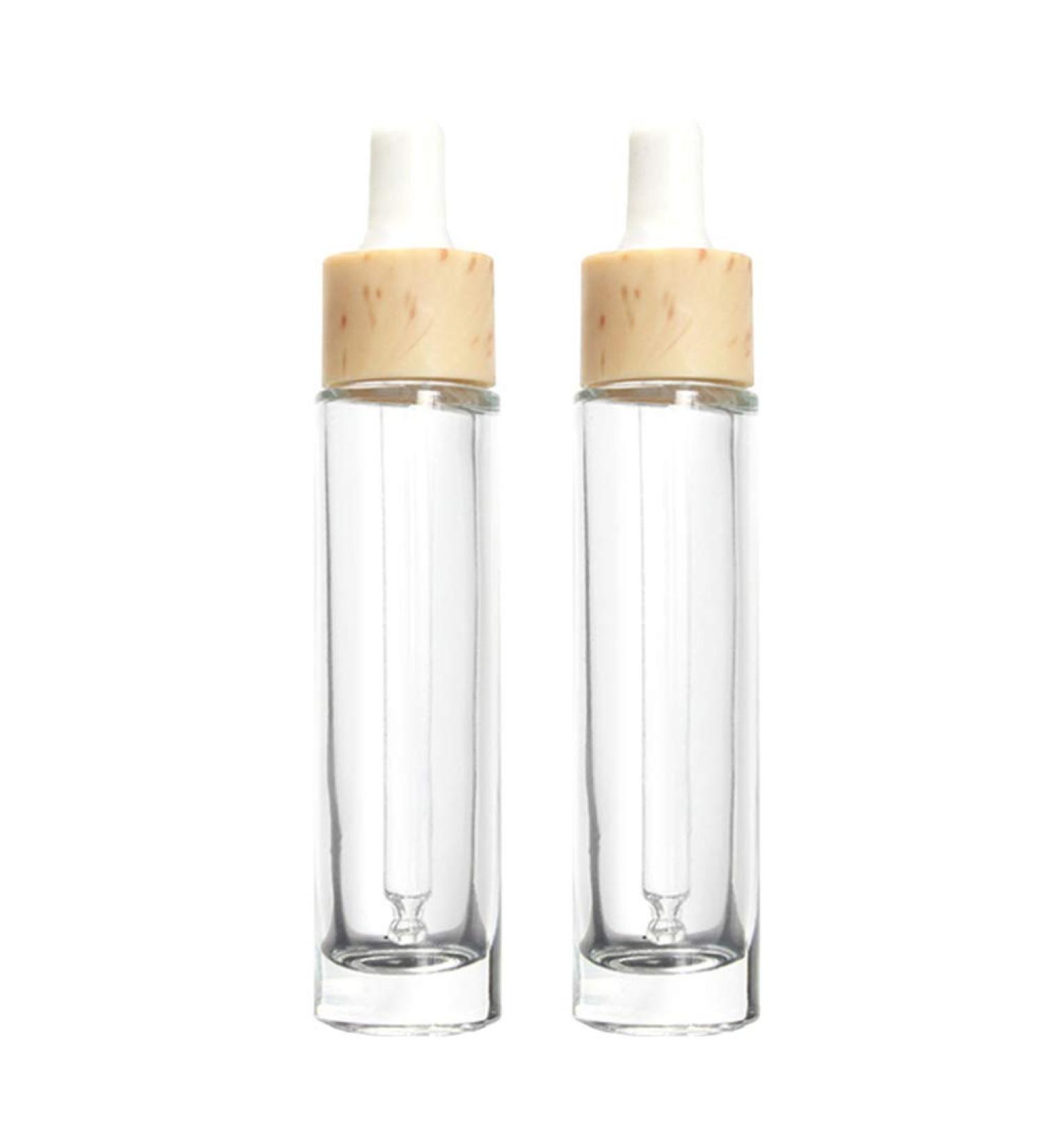 Exceart Terrariums: 2pcs 30ml Essential Oil Glass Bottles with Dripper | Refillable DIY Aromatherapy Containers - Buy Online on SooperMarket.com
