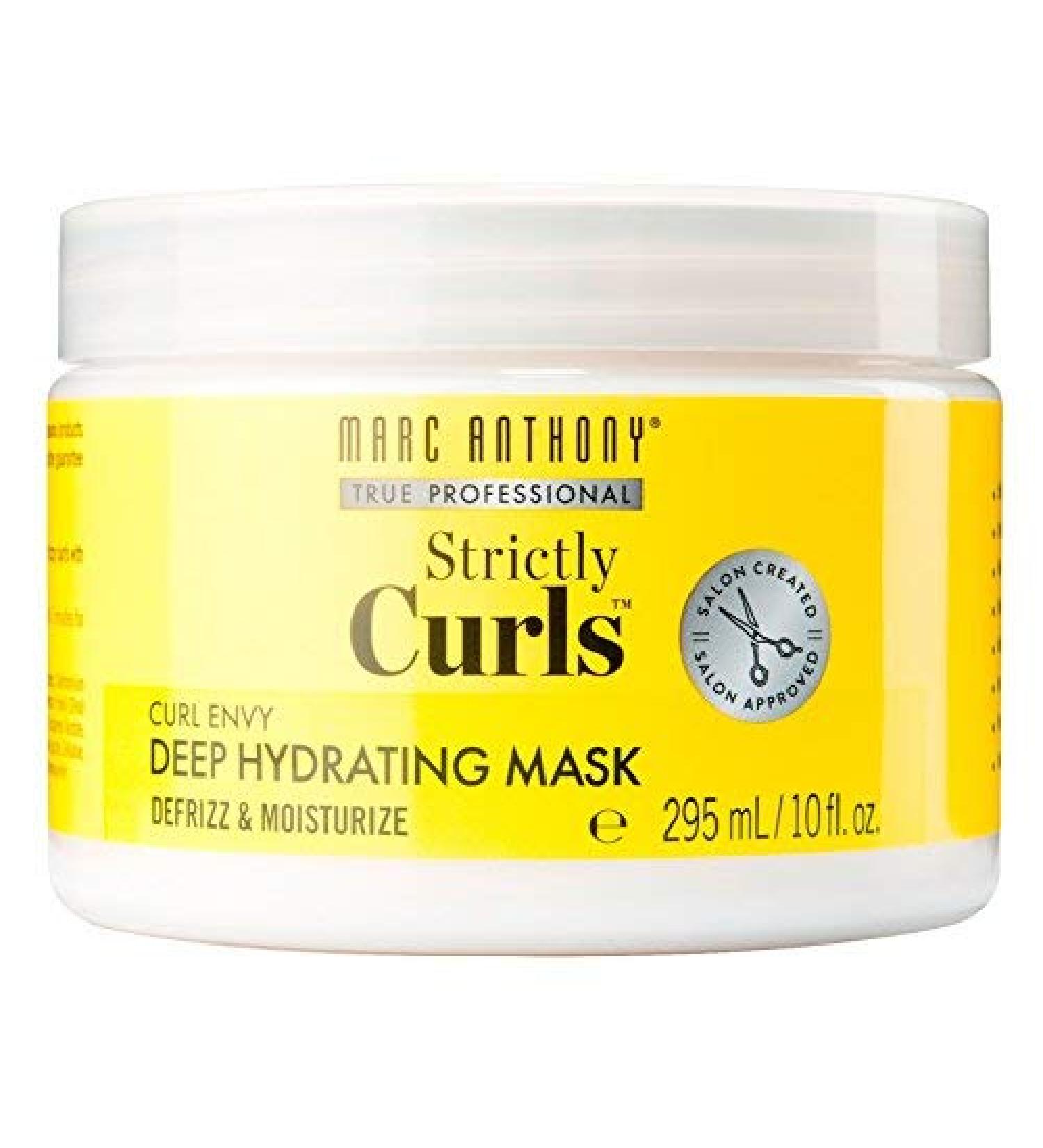 Marc Anthony Strictly Curls Deep Hydrating Mask 10 Ounce Jar (295ml) (2 Pack)