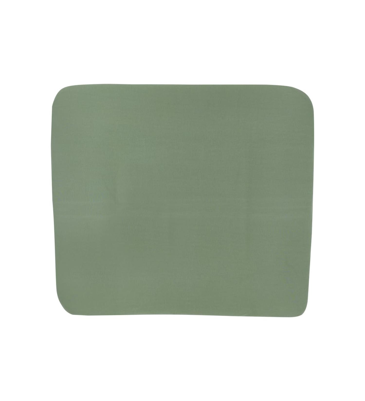 Meyco changing mat cover - baby changing cover - 85x75cm - Basic Jersey - Forest Green