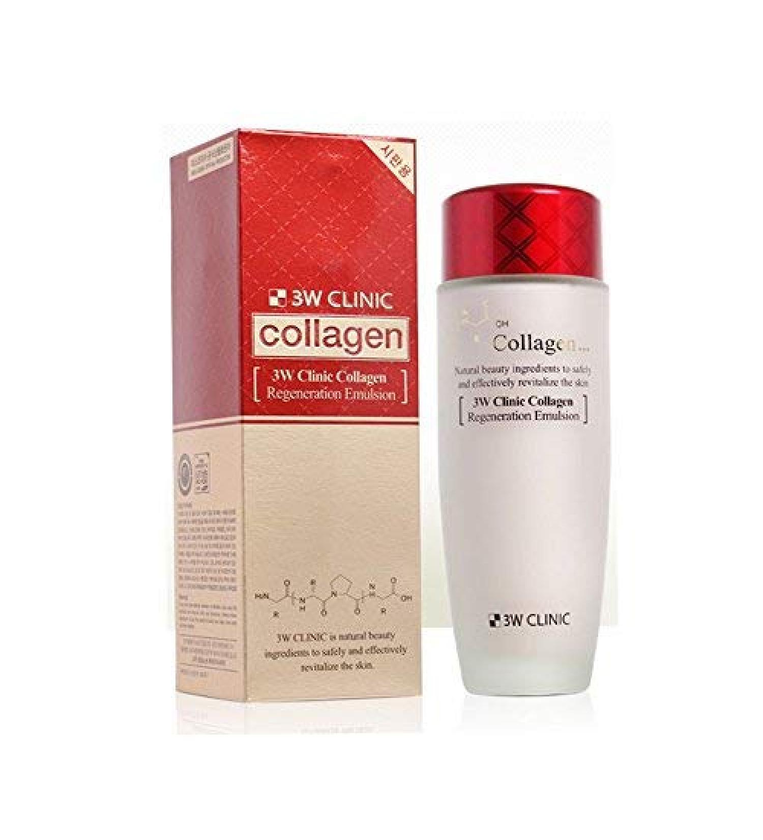 3W Clinic Collagen Regeneration Emulsion 150ml - Hydrating Skincare Solution - Buy Online on SooperMarket.com