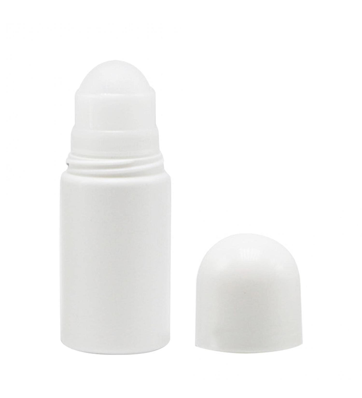 DASNTERED Roll On Bottle Portable 4pcs 50ml Empty Refillable Lip Balms Essential Oil Roll On Bottle Leak-Proof DIY Deodorant Containers For Sunscreen Moisturizer etc - Buy Online on SooperMarket.com