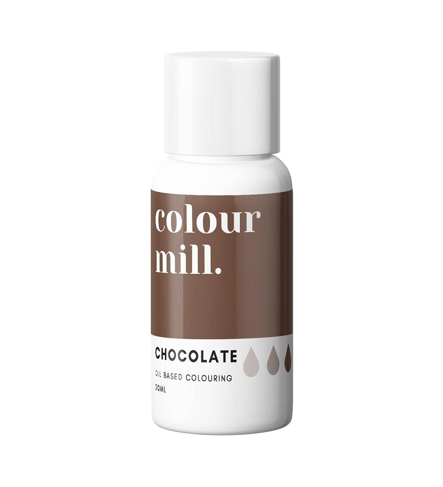 Colour Mill 20ml Chocolate Brown Edible Food Paint - for Cake, Cookie, Baking, Icing, Fondant - Buy Online on SooperMarket.com