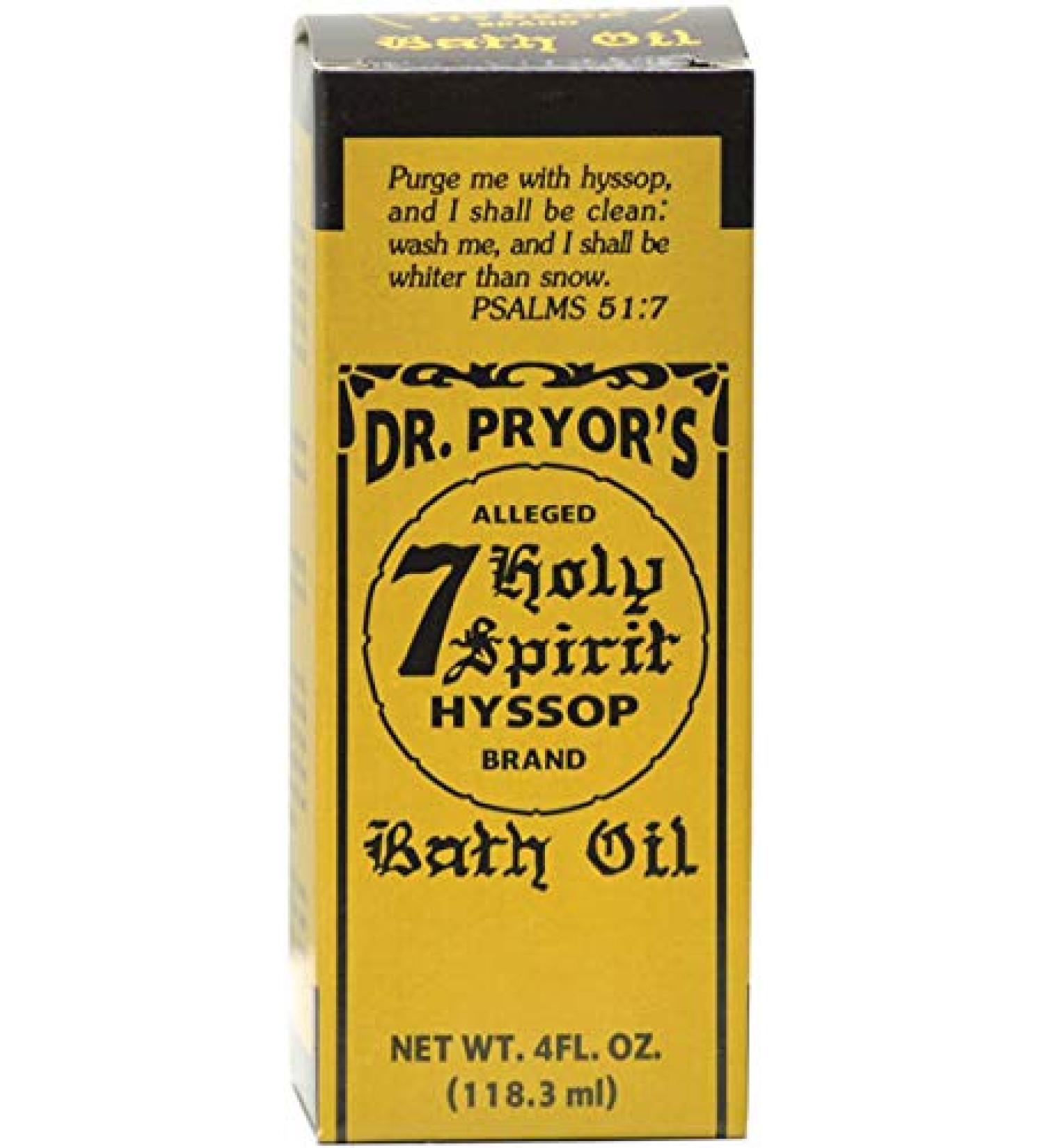 Dr. Pryor's 7 Holy Spirits Hyssop Bath Oil