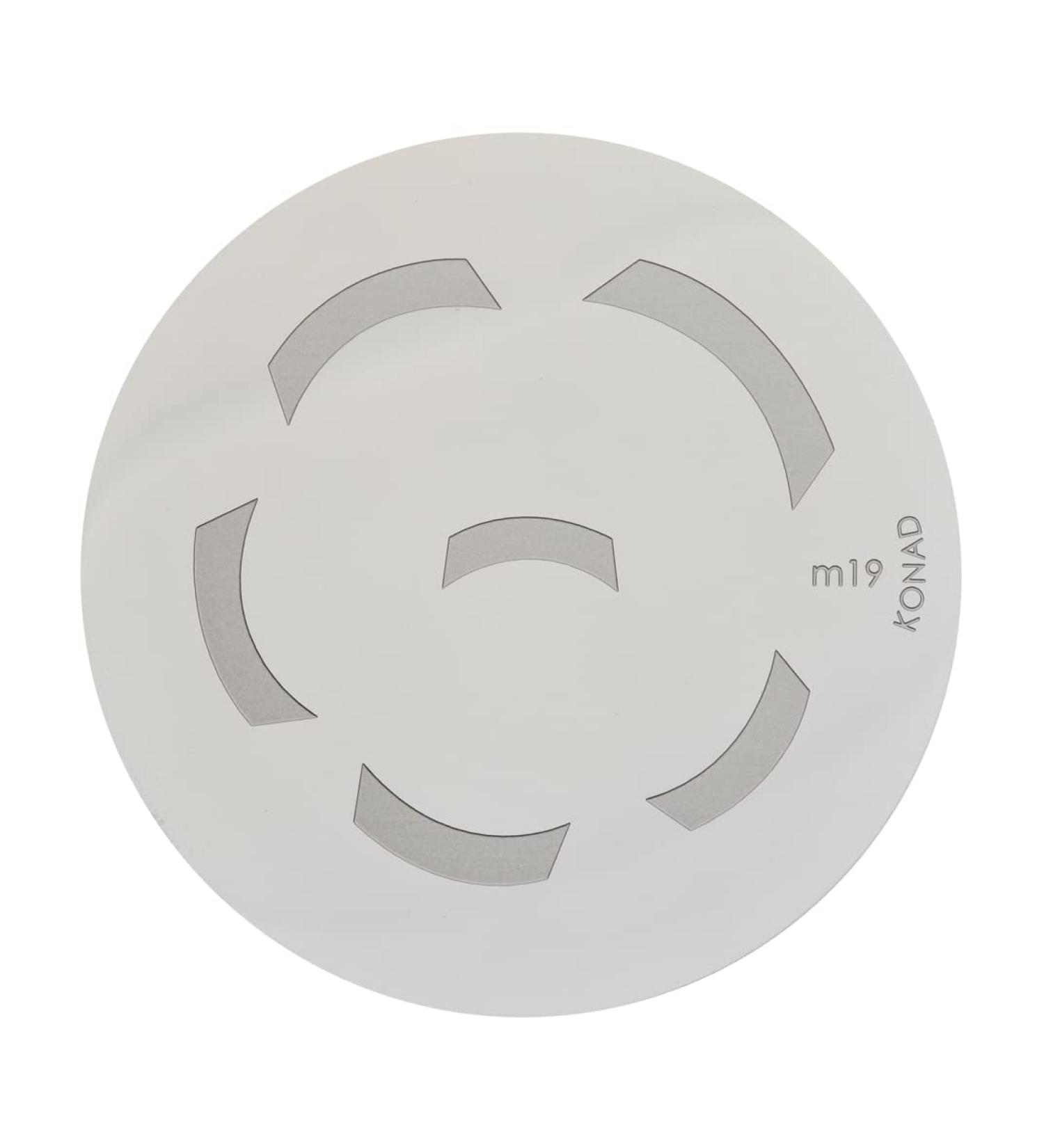 Konad stencil stamping stamping stencil M19