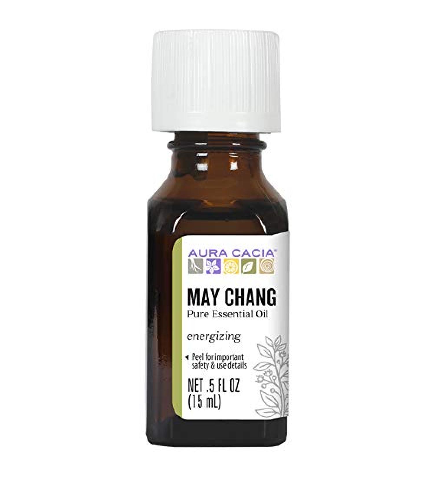 â€œAura Cacia May Chang Essential Oil 0.5 fl. oz. | Pure Litsea Cubeba for Aromatherapyâ€‌ - Buy Online on SooperMarket.com