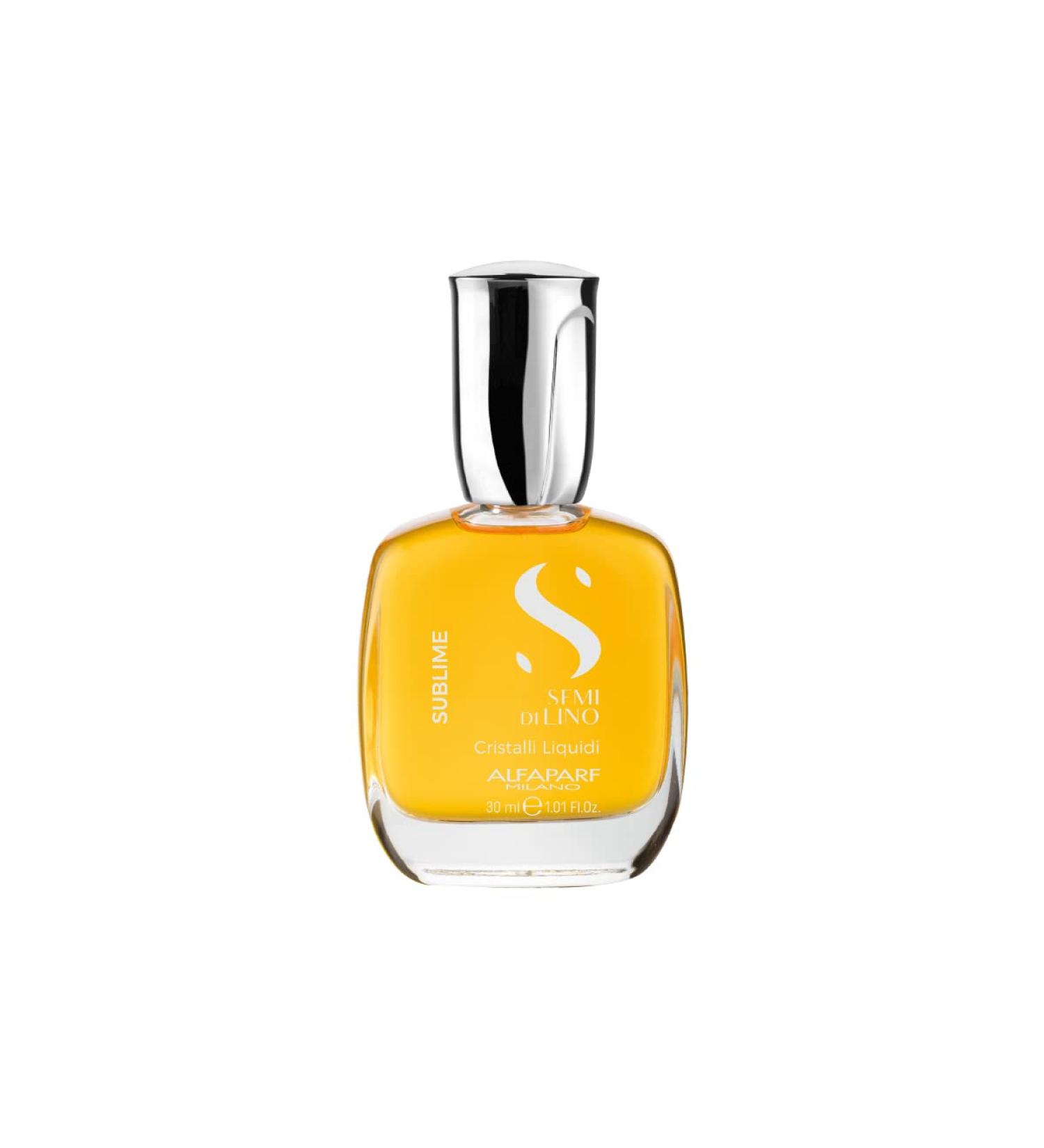 Alfaparf Milano Semi Di Lino Sublime Cristalli Liquidi Smoothing Hair Serum - 1.01 Fl Oz - Professional Salon Quality for Brilliant Shine and Hair Protection - Buy Online on SooperMarket.com