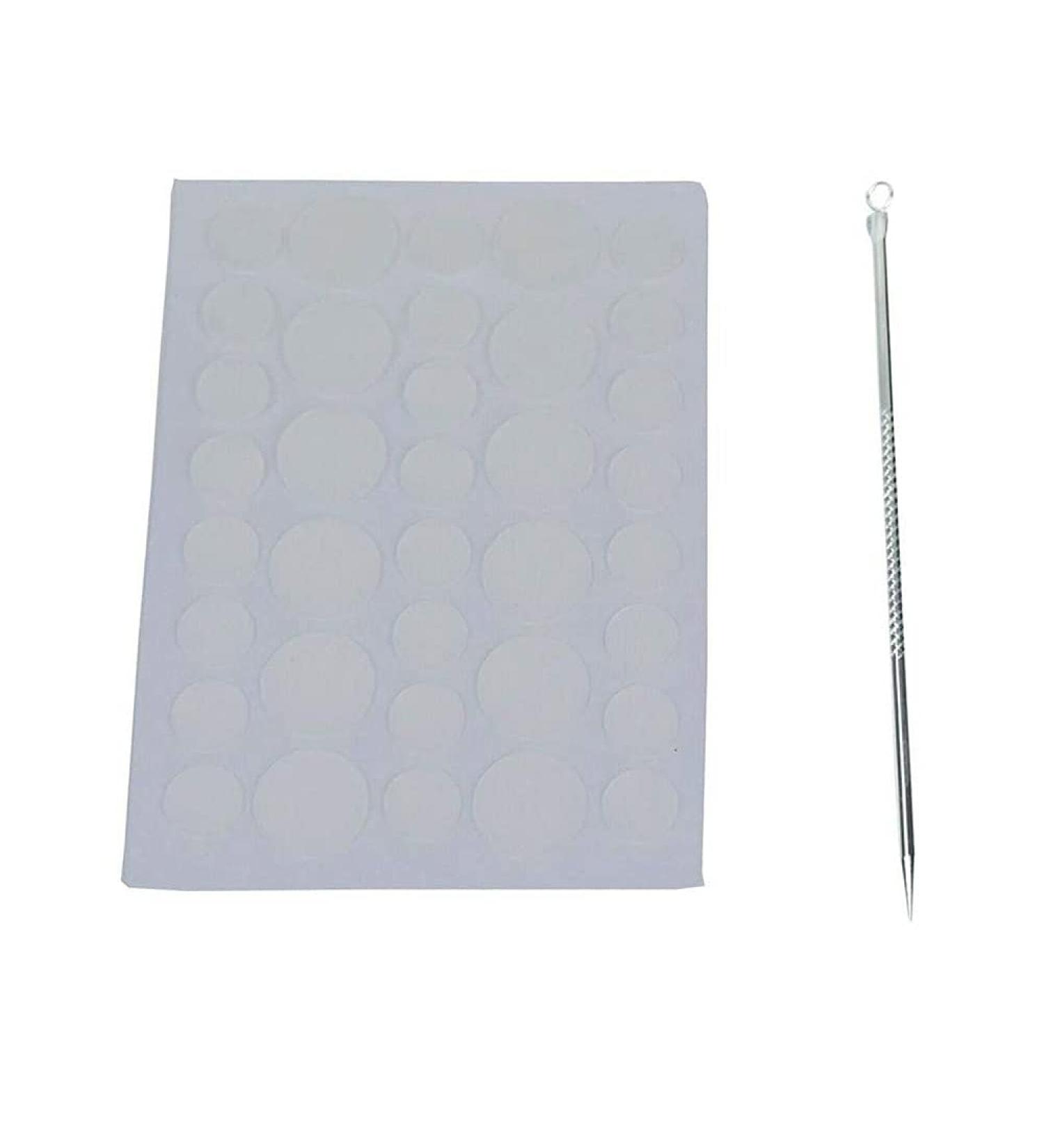 36 Acne Pimple Spot Zit Patches Face Treatment Stickers Pimple Cover Invisible Hydrocolloid Absorbing Cover Up Covering Healing Patch for Concealer Blemish Care + Free Blackhead Zit Remover Tool - Buy Online on SooperMarket.com