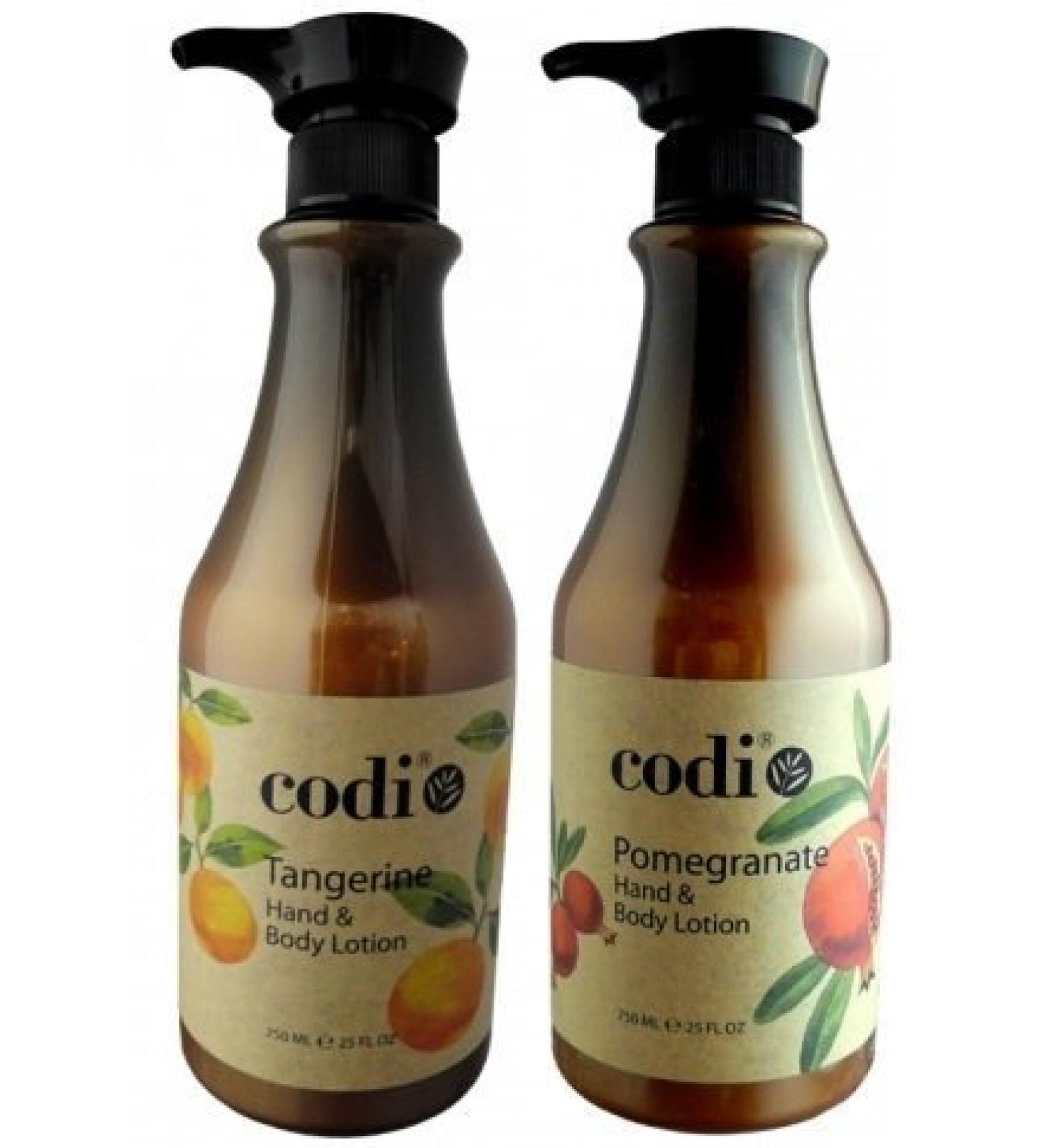 Codi Hand and boy Lotion Double Set 25 oz (Tangerine and Pomegranate Set)
