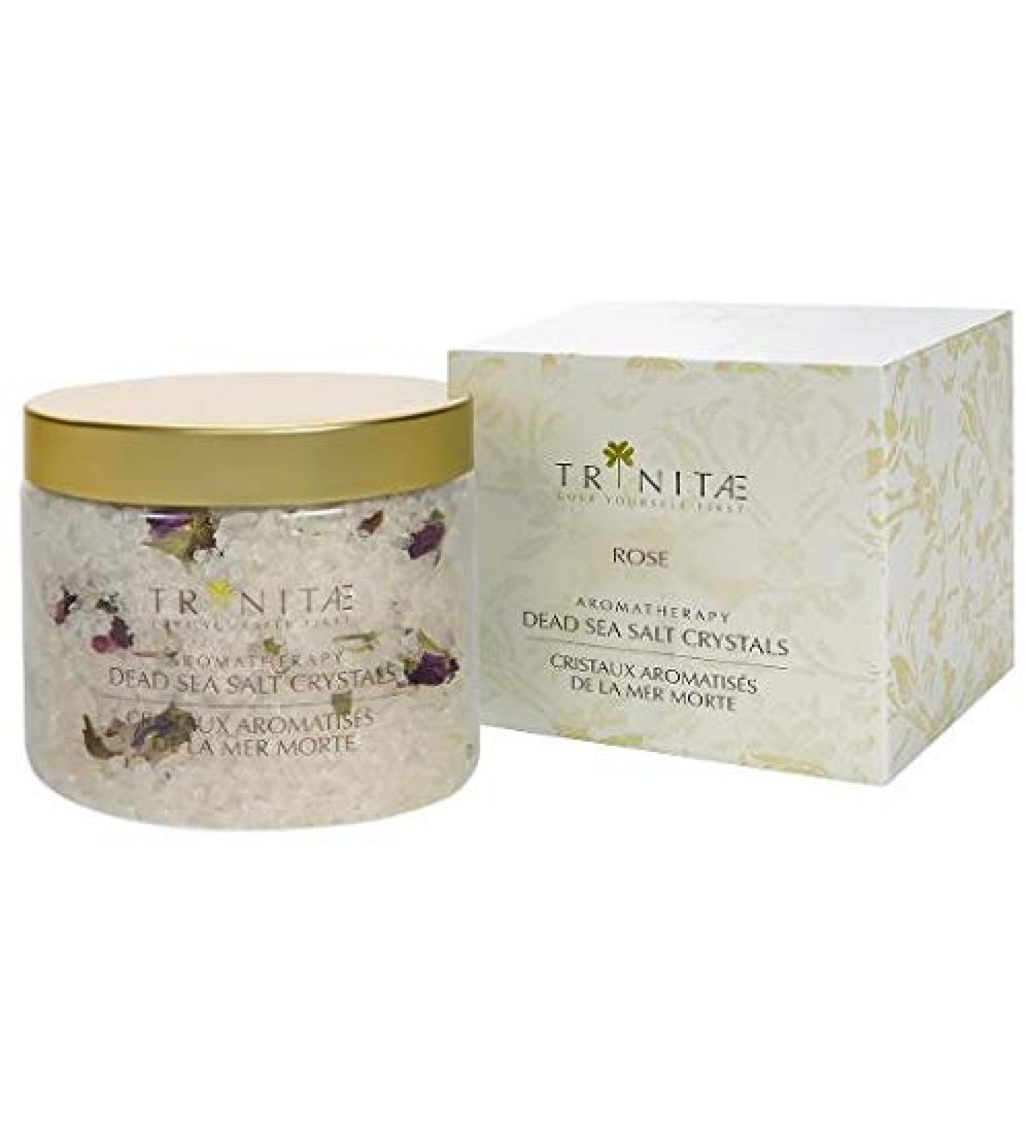 Trinitae Aromatherapy Dead Sea Salt Salt Crystals Rose