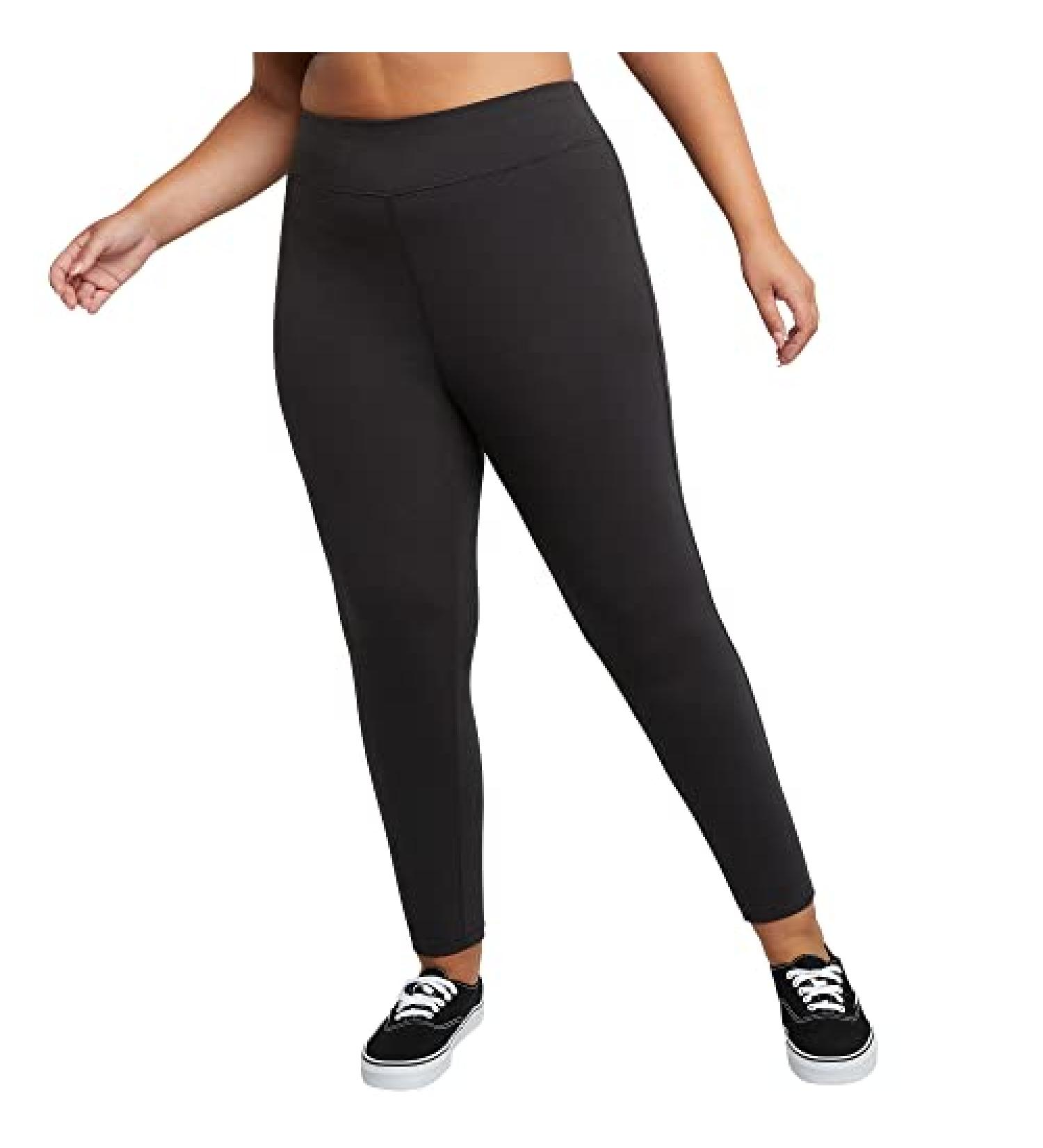 Just My Size Women's Plus-Size Stretch Jersey Full Length Leggings 3X Black - Comfortable and Stylish Fit for Curvy Women - Buy Online on SooperMarket.com