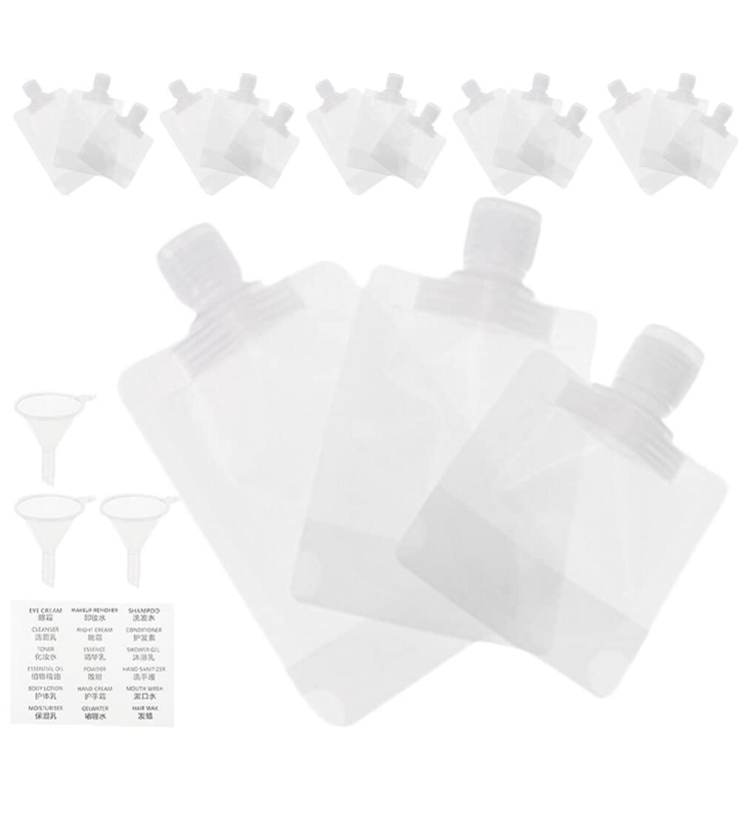 1 Set Flap Lotion Bag cosmetic dispenser flat travel pouch hand soap bottle conditioner pouch travel size container toiletry cosmetic containers pa clamshell liquid bath soap - Buy Online on SooperMarket.com