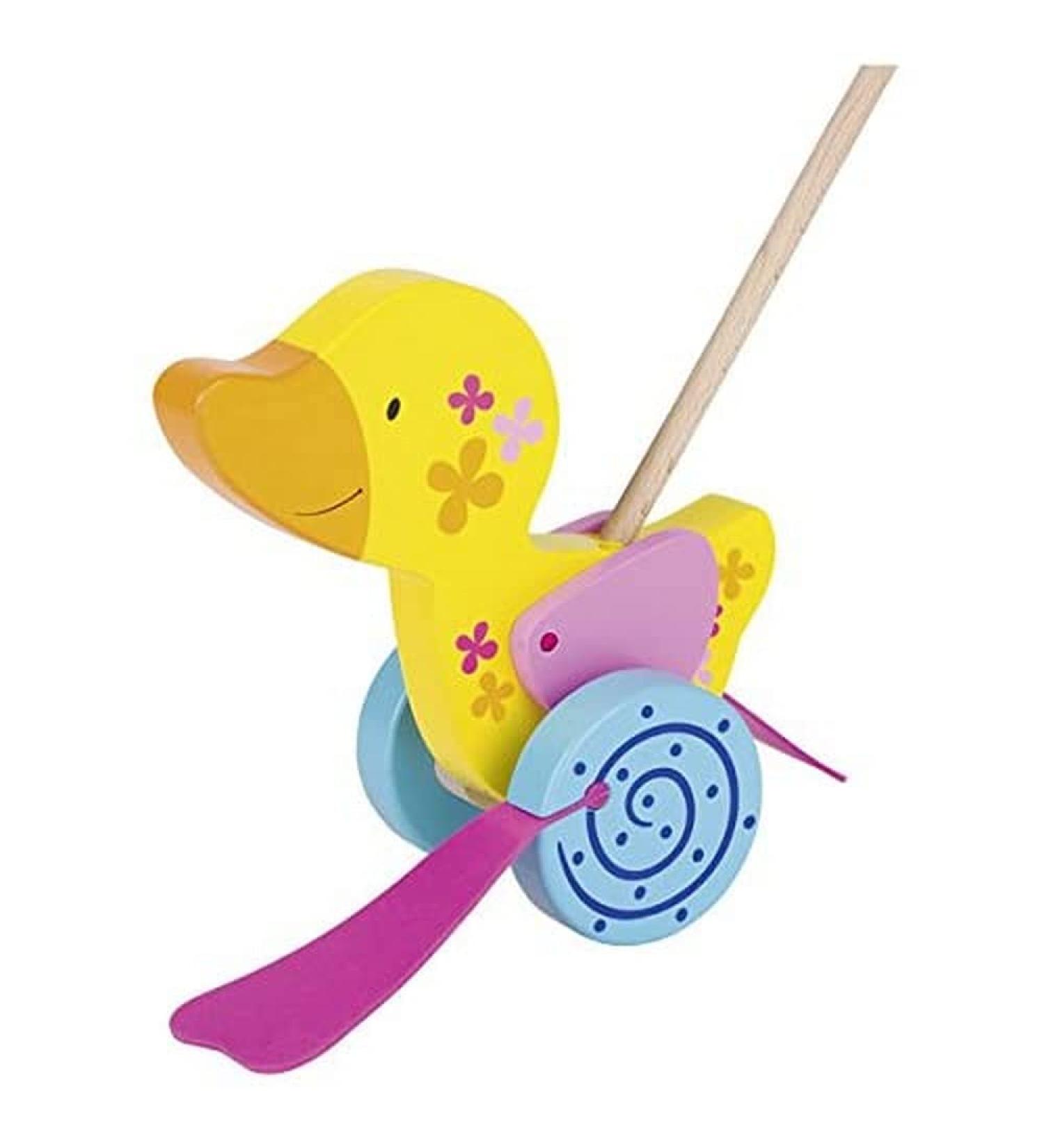 Goki 54913 - Push-along duck - Susibelle collection