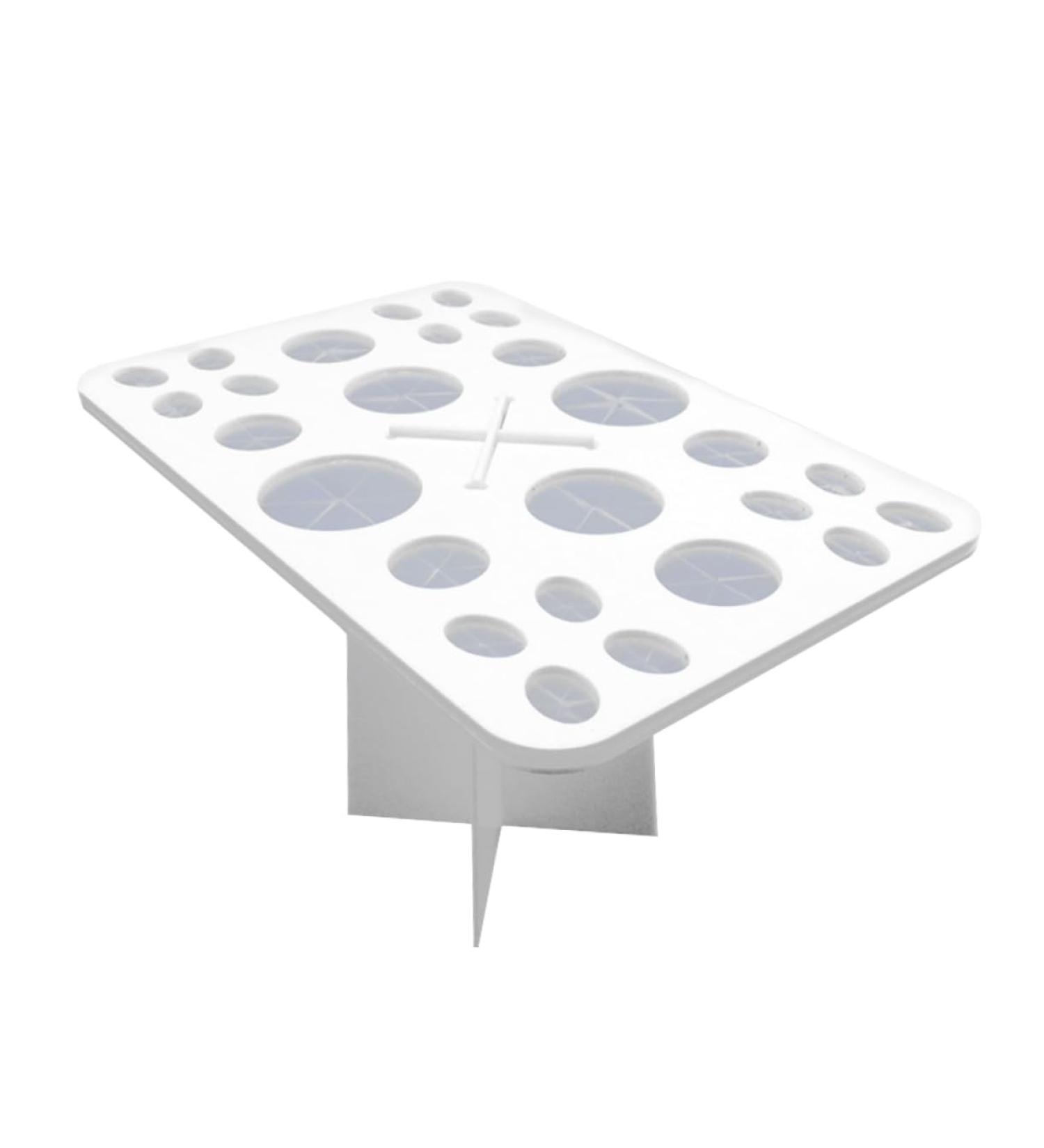 Beavorty Cosmetics Brush Organizer | 26 Makeup Brush Storage Tools | Air Drying Rack & Holder | White Cosmetic Box for Beauty Essentials - Buy Online on SooperMarket.com