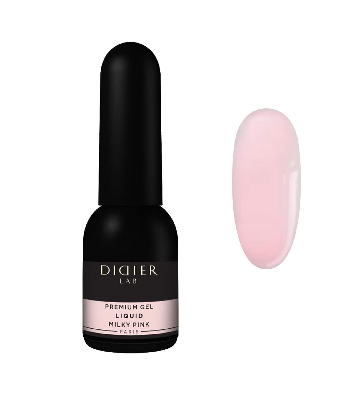 Didier Lab Premium Milky Pink Builder Gel 10ml - Nail Strengthener & Extension in a Bottle - LED UV Builder Gel for Nail Repair & Hardening - Ideal with Nail Forms - Buy Online on SooperMarket.com
