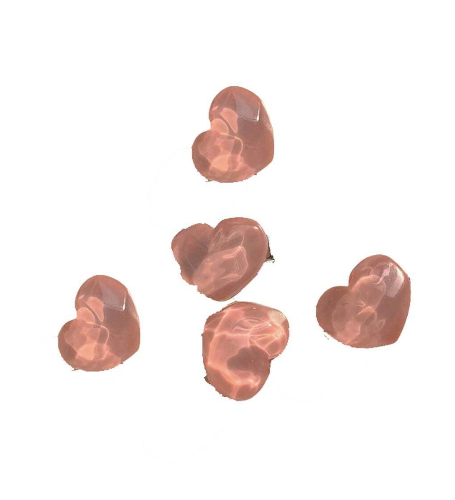vreplrse 5 Pieces Pink Hair Clips Flower Women Girls Sweet Hairpins Styling Accessories Head Decoration Pin for DIY Crafts Heart - Buy Online on SooperMarket.com