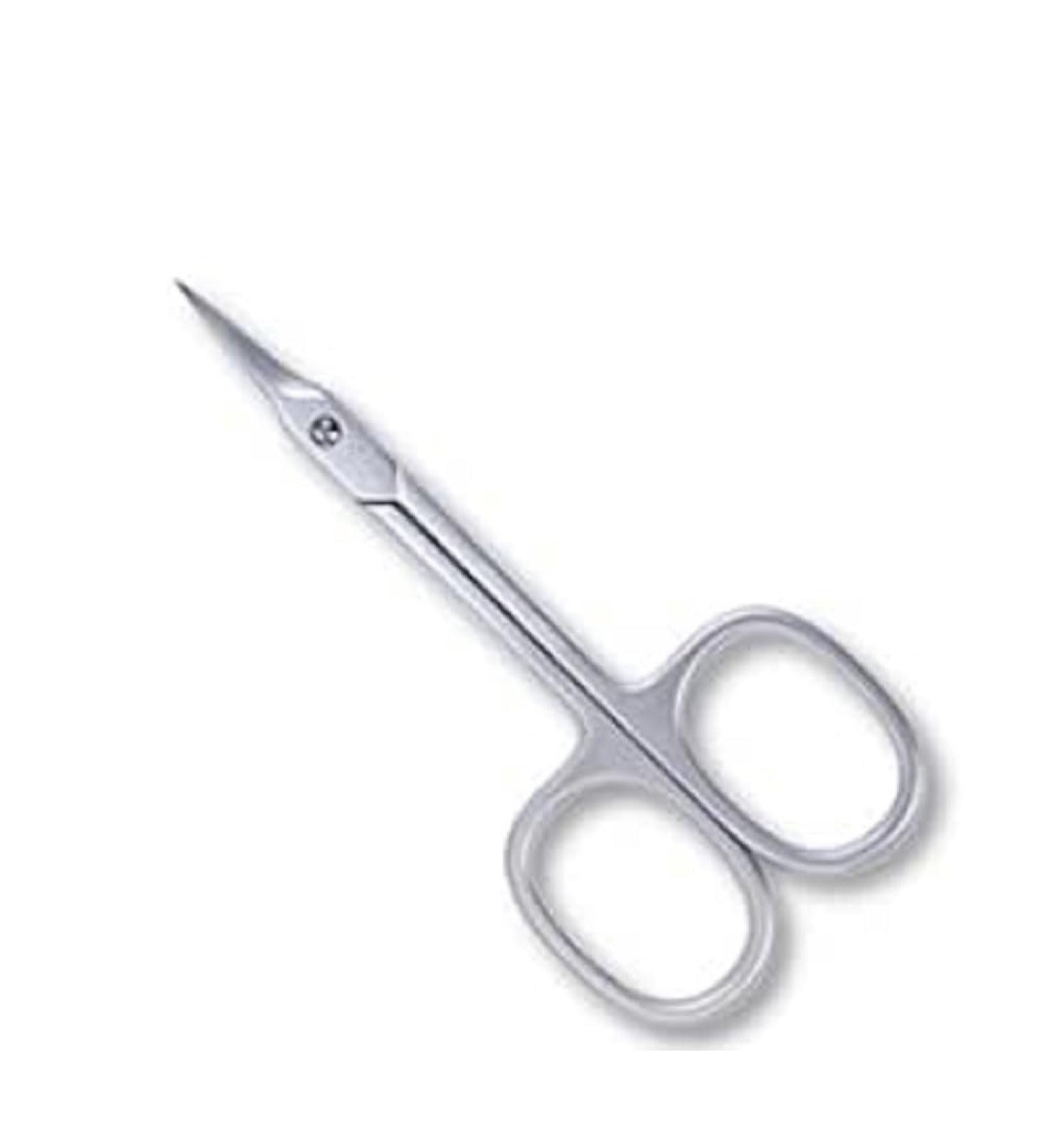 CREDO Cuticle Scissors 8 cm with Tower Tip Matt Chrome