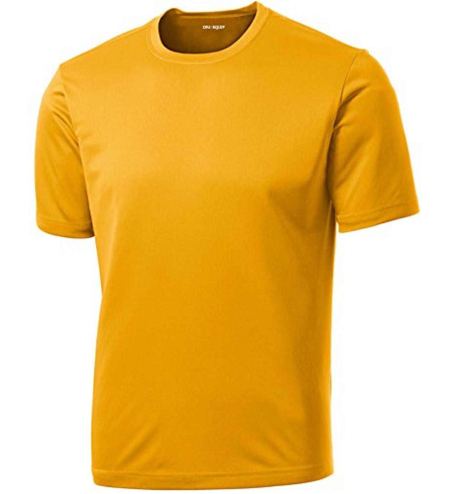 Dri-Equip Youth Athletic All Sport Training Tee Shirts in 25 Colors X-Large Gold