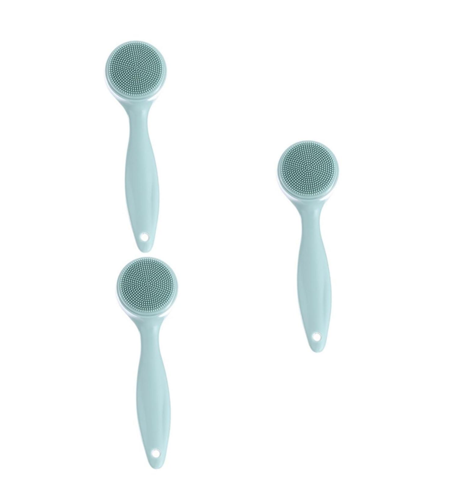 3 Sets Cleansing Brush - Manual Facial Massager & Deep Exfoliating Face Applicator for Spa-like Cleansing | Portable Deep Cleaning Solution - Buy Online on SooperMarket.com
