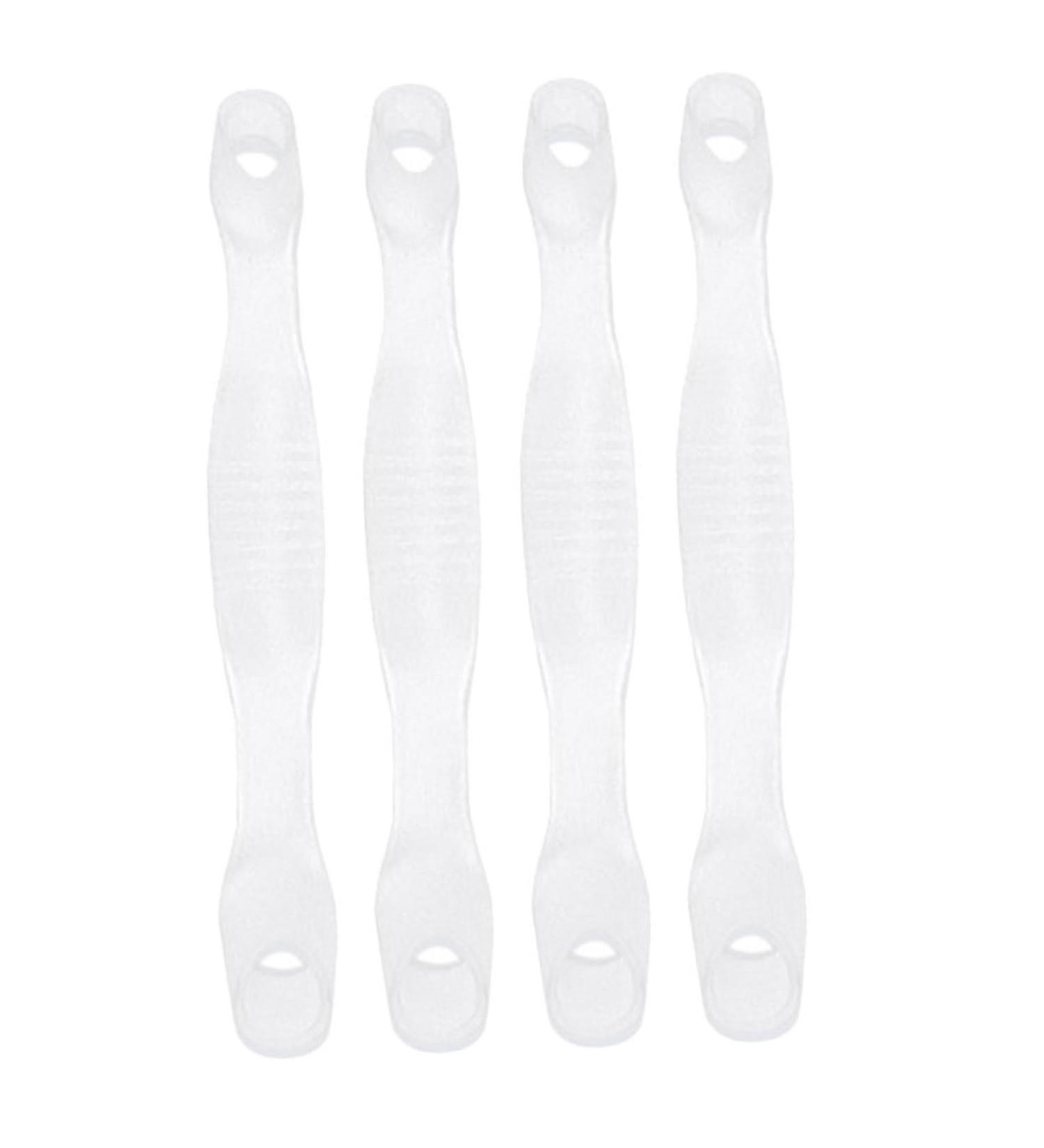4pcs Big Toe Splitter Tools for Hallux Valgus - Foot Care Kit for Crooked Toe Alignment & Pain Relief - Transparent, 23.5x2.3cm - Buy Online on SooperMarket.com