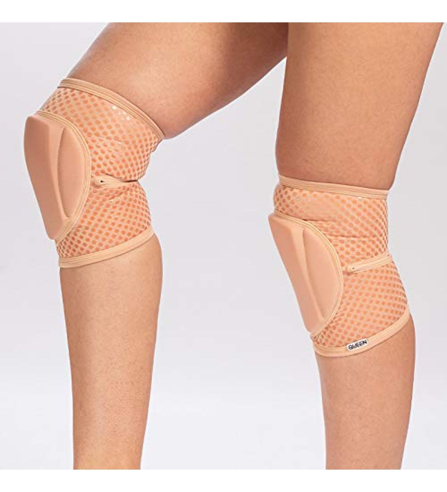 Queen Wear Nude Latte Grip Pole Dance Knee Pads - Woman Protection for Ballet, Modern Dance, and Indoor Sports (M) - Buy Online on SooperMarket.com