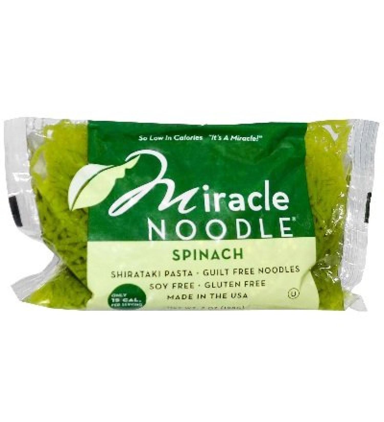Miracle Noodle Spinach Shirataki Pasta 7 oz (198 g)