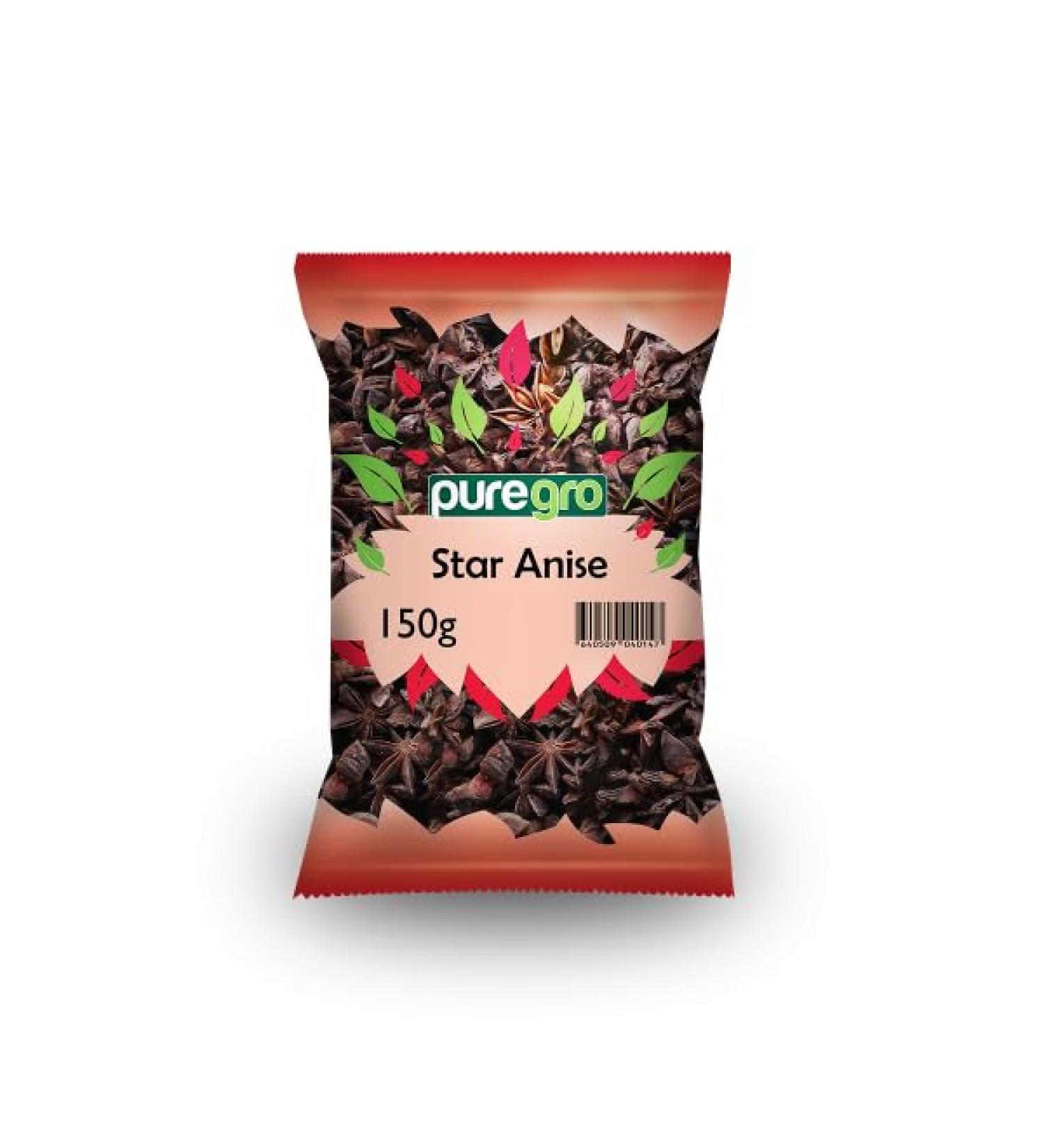 PureGro STAR ANISEEDS 150g 100% Natural Quality Product. - Buy Online on SooperMarket.com
