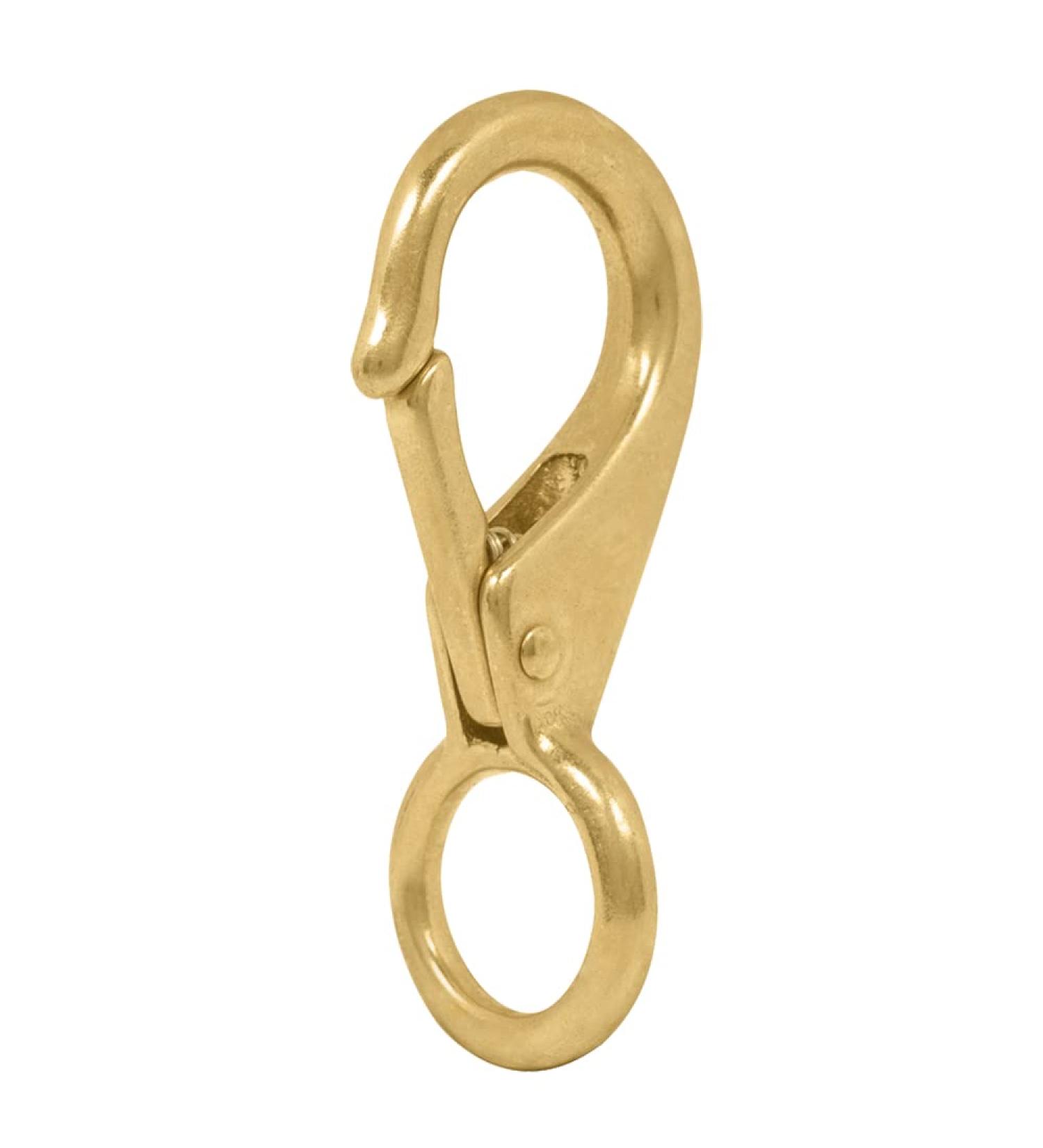 JCS No.0  2.25inch Small Non-Swivel Brass Gate Snap Clip - Buy Online on SooperMarket.com