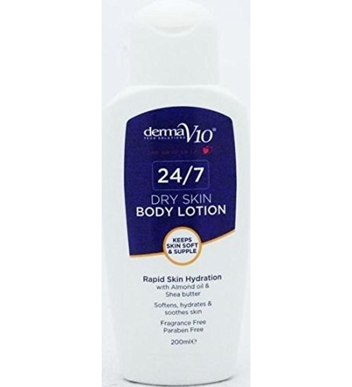 Derma V10 24/7 Dry Skin Body Lotion 200ml