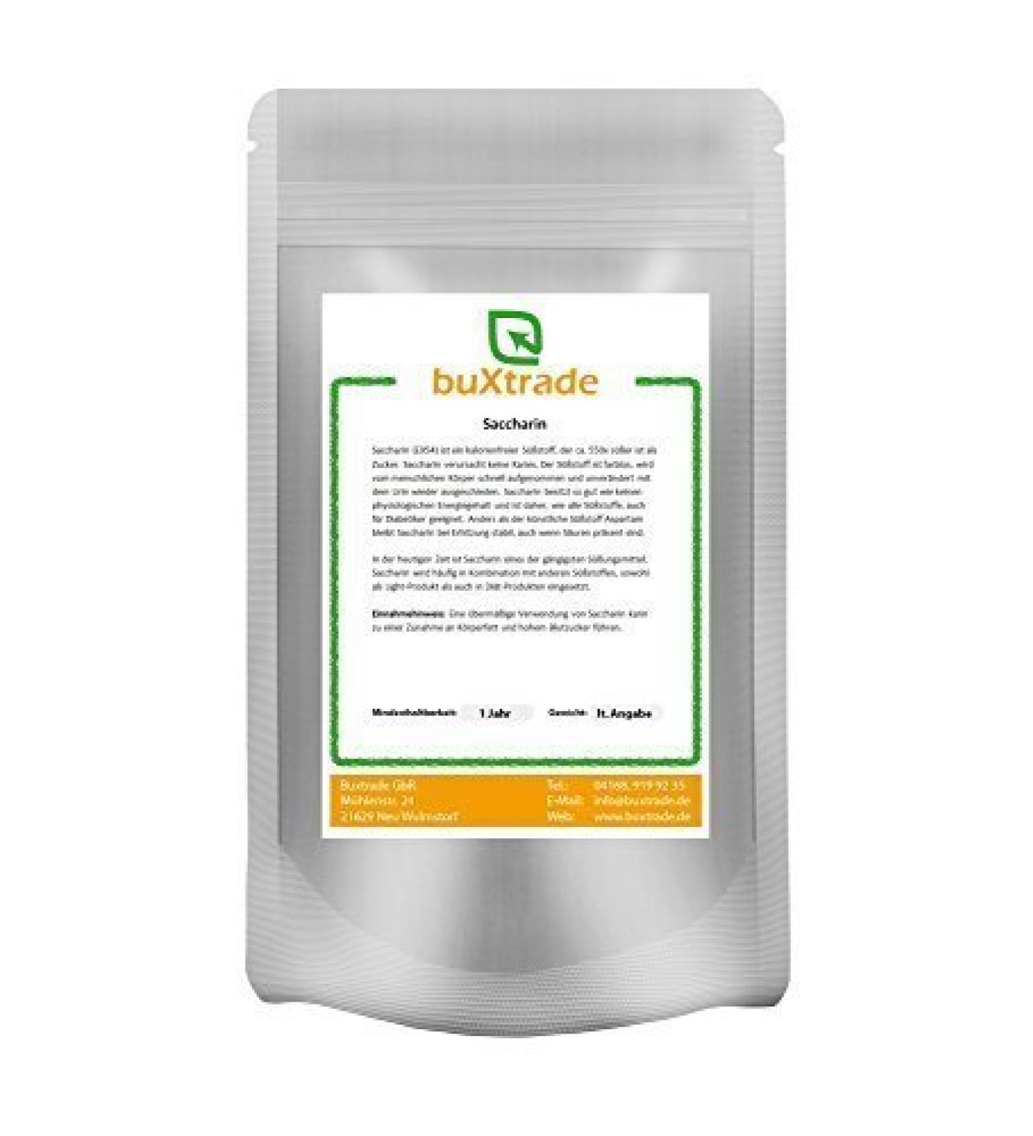 2 kg Saccharin | 100% pure | Sodium | calorie-free sweetener | Calorie-free | Sugar substitute | Buxtrade |