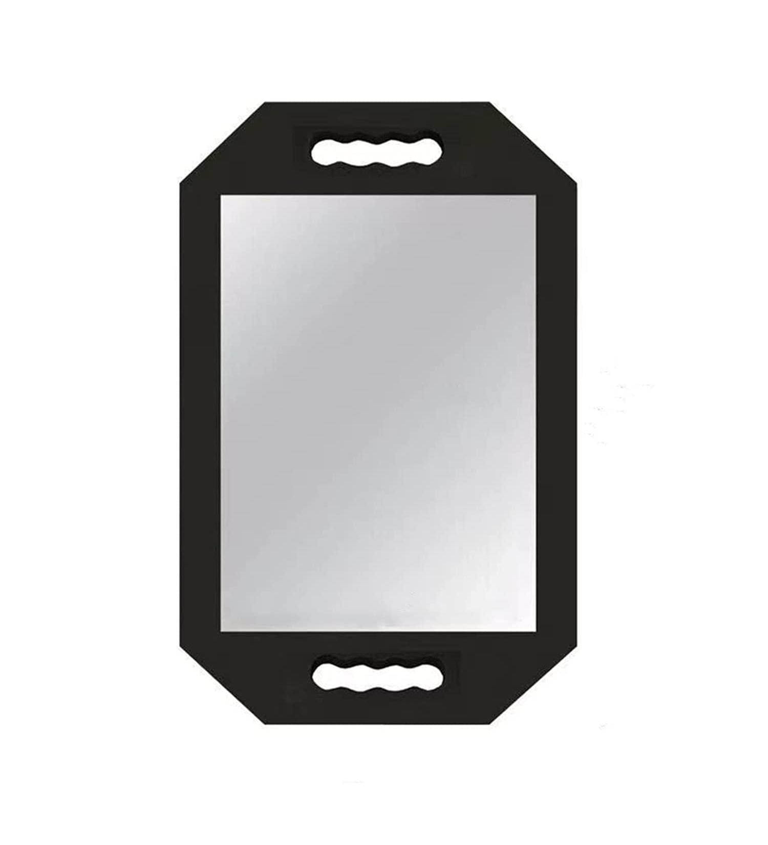 Rimosy Lightweight Handheld Mirror - Double Handle Mirror for Barbers, Salons, and Beauticians - Black Foam Handle, Easy to Carry & Hold - Ideal for Haircuts & Make-up - Buy Online on SooperMarket.com