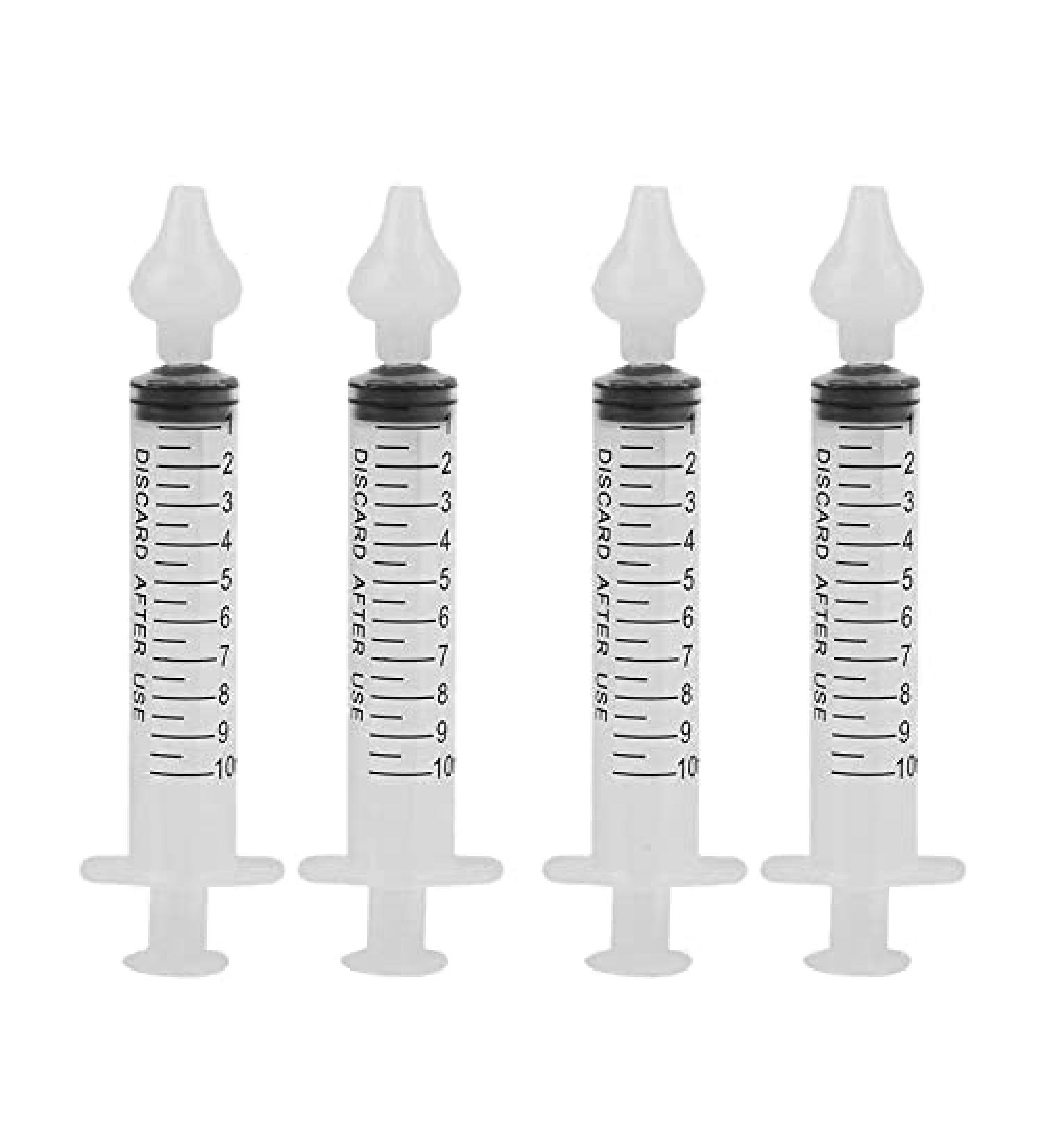 Lodokdre Infant Nasal Aspirator Cleaner Set - 4Pcs Baby Nose Clean Needle with 10ML Rhinitis Nasal Washer - Buy Online on SooperMarket.com