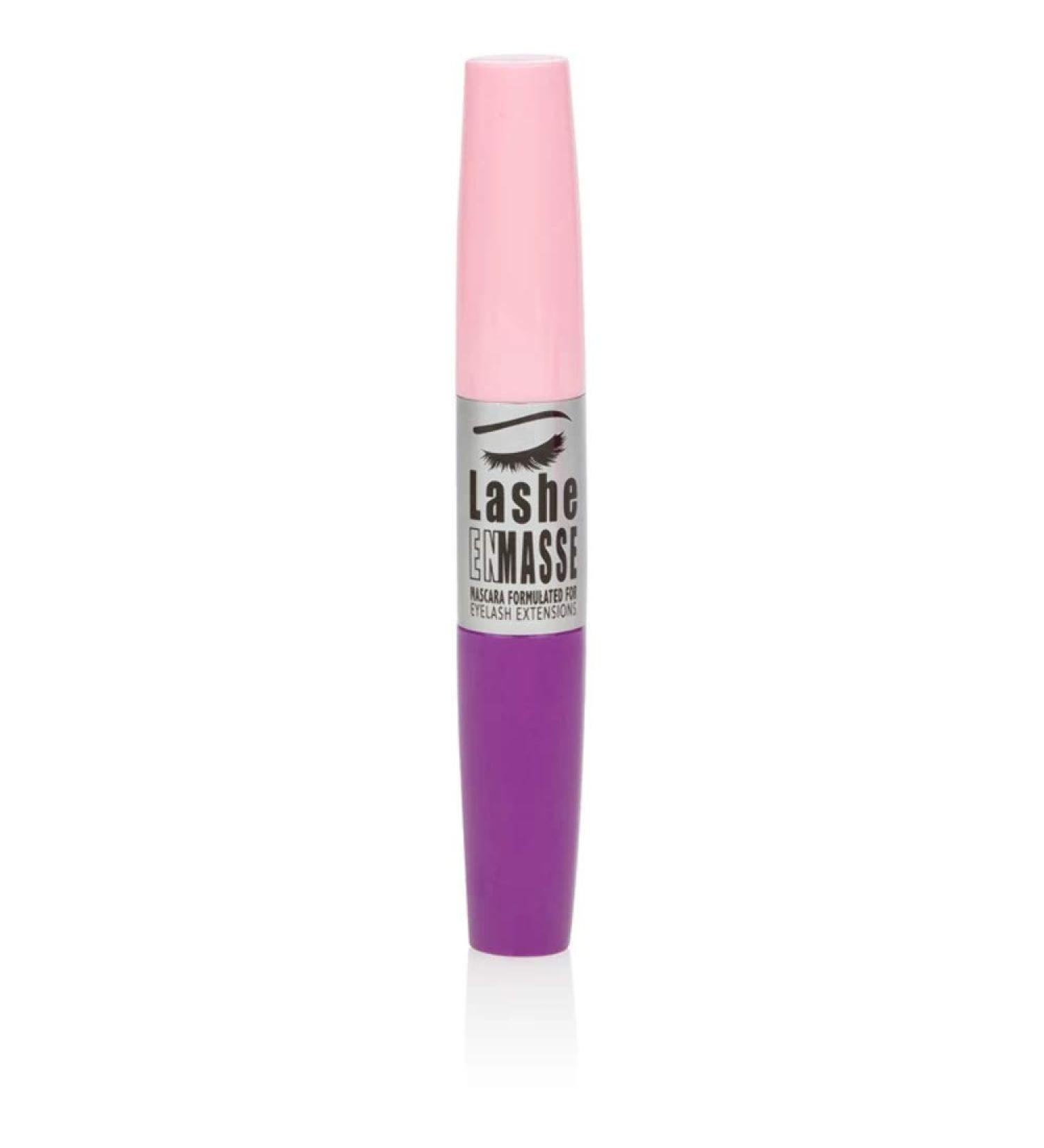 GladGirl Lashe EnMasse Mascara for Eyelash Extensions - Oil Free, Dual-Brush Wand, Made in USA | Vegan & Hypoallergenic - Buy Online on SooperMarket.com